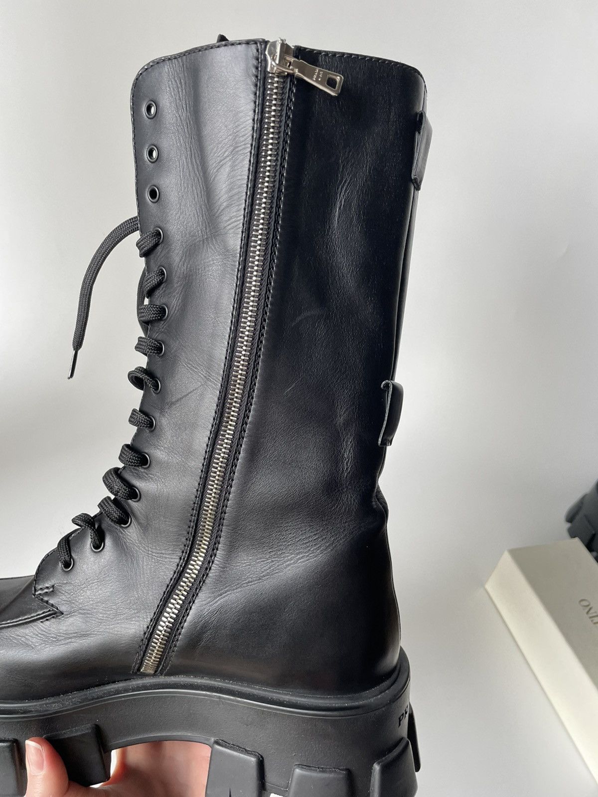 Prada Prada tall combat boots Size US 8 / EU 41 - 10 Thumbnail