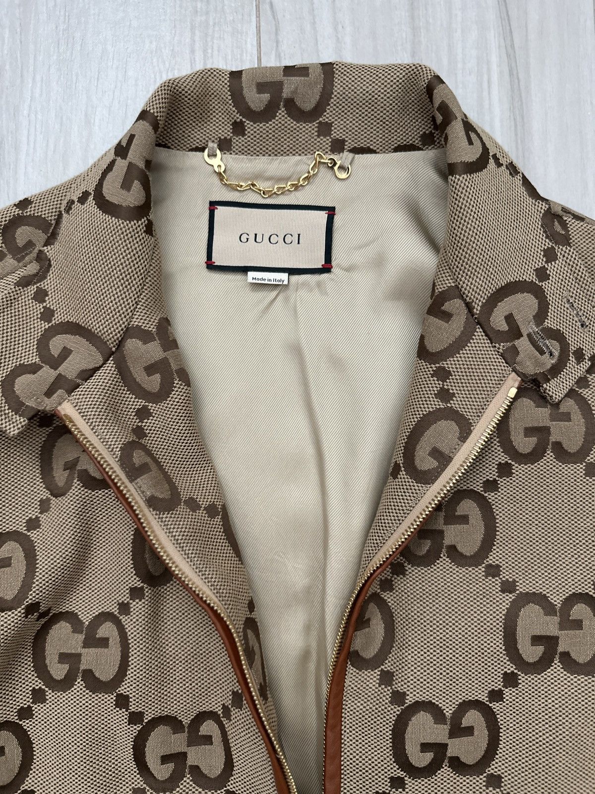Gucci Gucci GG Canvas Monogram Zip Jacket Size 48 Size US M / EU 48-50 / 2 - 2 Thumbnail