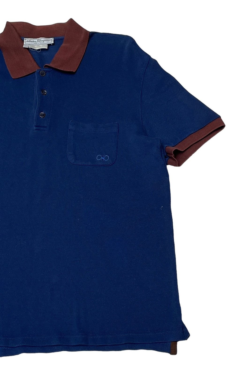 Salvatore Ferragamo Vintage Brand Salvatore Ferragamo Polos 1990s Size US L / EU 52-54 / 3 - 4 Thumbnail
