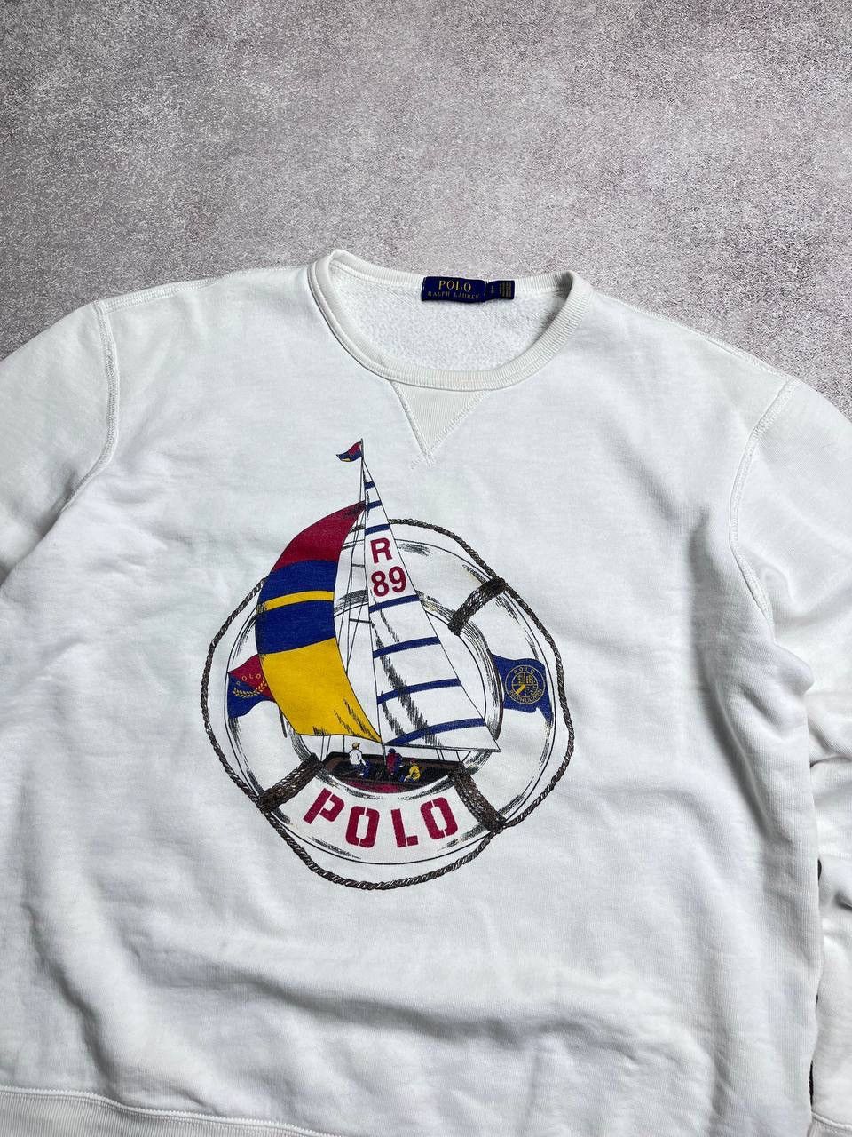 Polo Ralph Lauren Vintage Polo Ralph Lauren Sailors Boxy Sweatshirt Y2K L Size US L / EU 52-54 / 3 - 3 Thumbnail