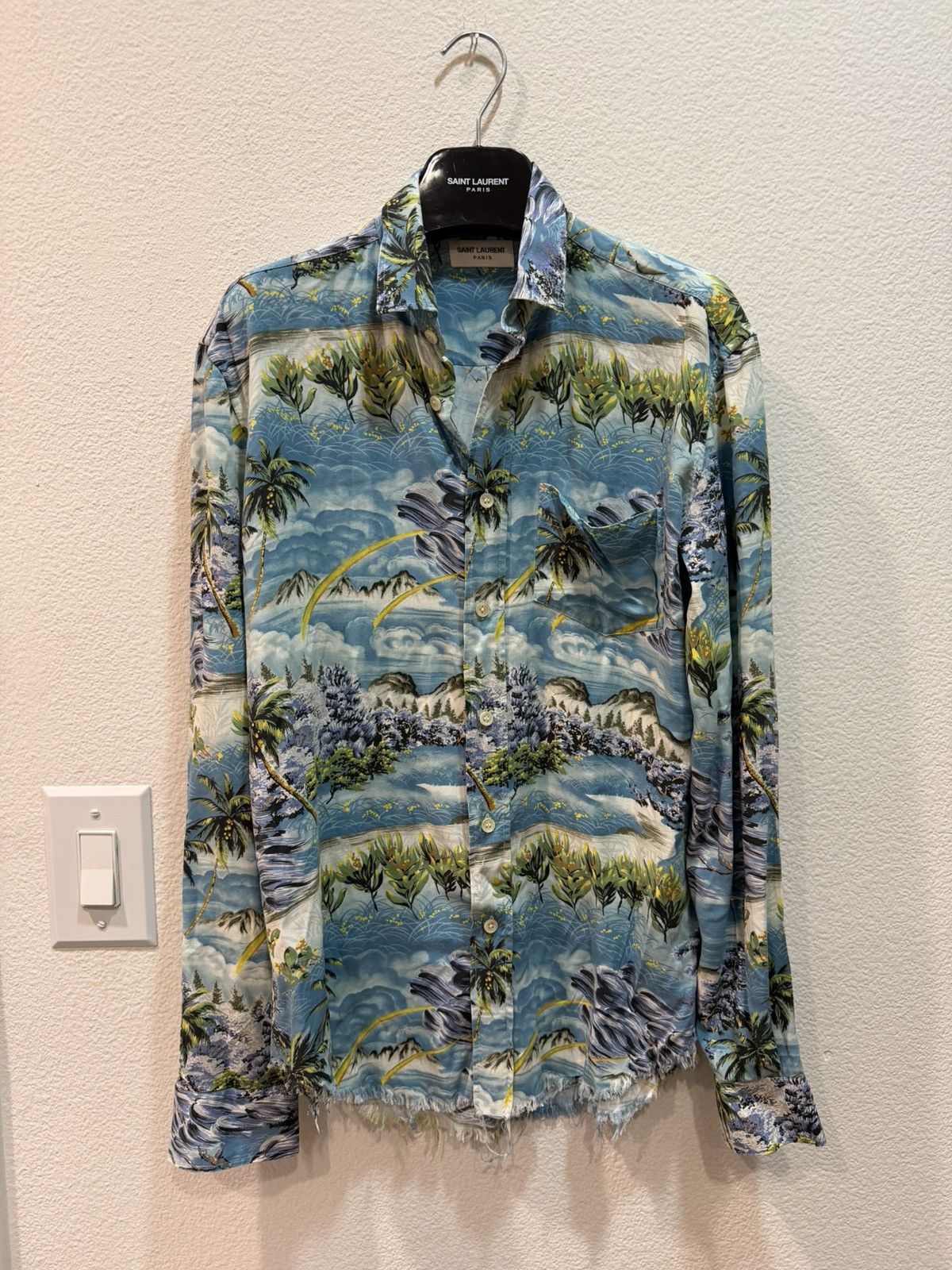 SS16 Hawaiian Viscose Raw Hem Shirt 37