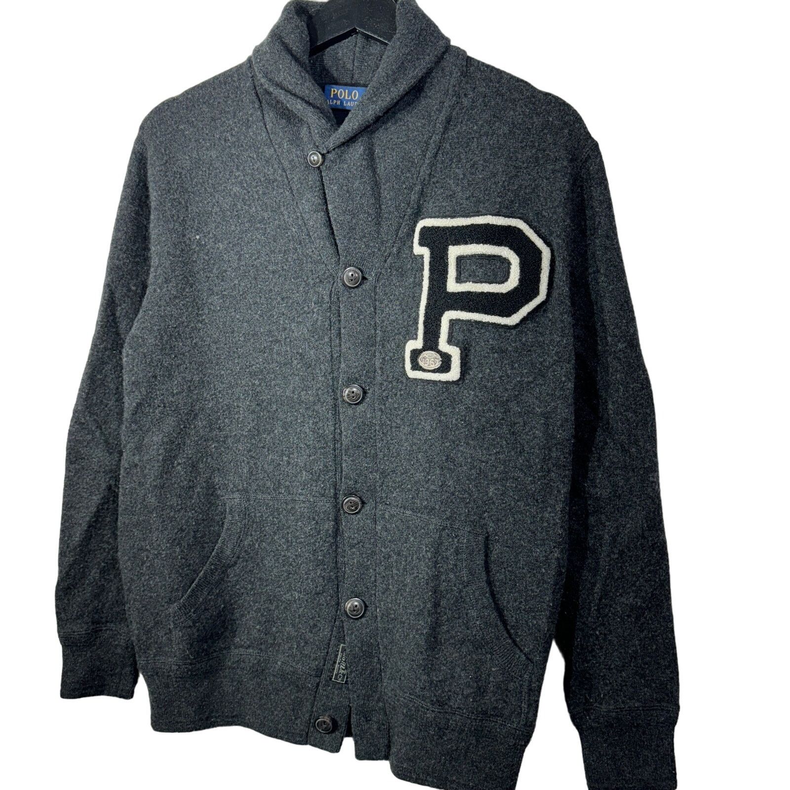 Polo Ralph Lauren Polo Ralph Lauren Varsity Patch Collared Cardigan Size US M / EU 48-50 / 2 - 4 Thumbnail