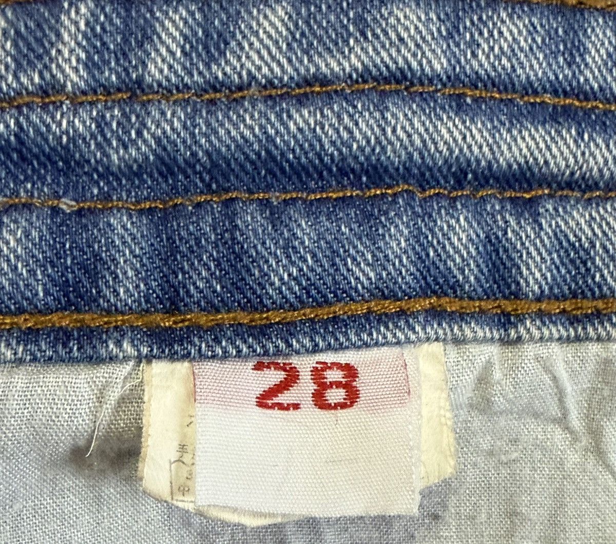 Japanese Brand × Vintage Embellished Butterfly Studded Rhinestone Flared Jeans Size 29" - 25 Thumbnail