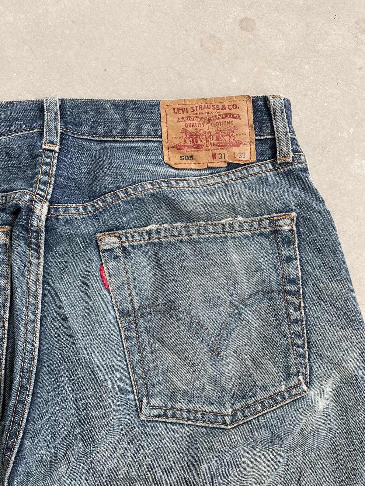 Levi's × Vintage Y2K LEVIS 505 MADE IN JAPAN WELL WORN Size US 31 - 13 Thumbnail