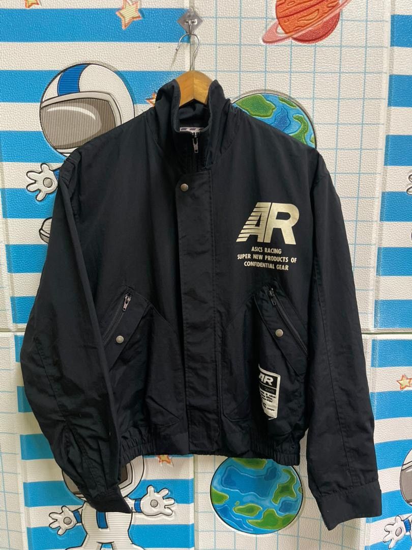 Asics Vintage Asics Racing AR Two Wheel Bomber Jacket Size M Size US M / EU 48-50 / 2 - 2 Thumbnail