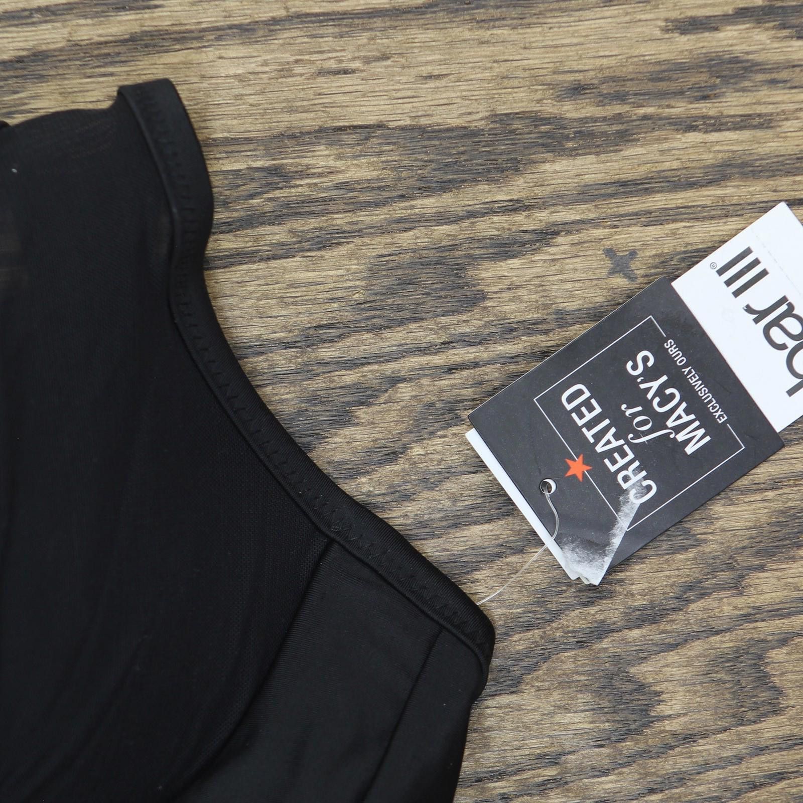 Bar III Nwt Bar Iii Balconette Bikini Swim Top Mbnb24306 Black Xs Size ONE SIZE - 3 Thumbnail
