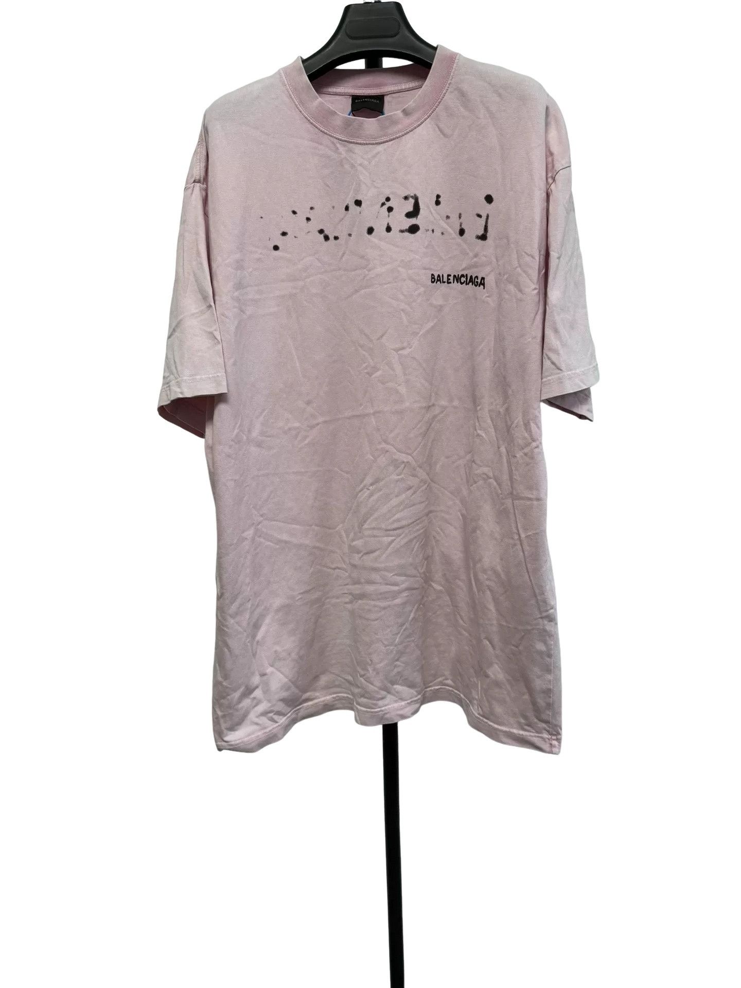 Balenciaga Balenciaga Blurry Logo Print T-Shirt Size M Size US M / EU 48-50 / 2 - 1 Thumbnail