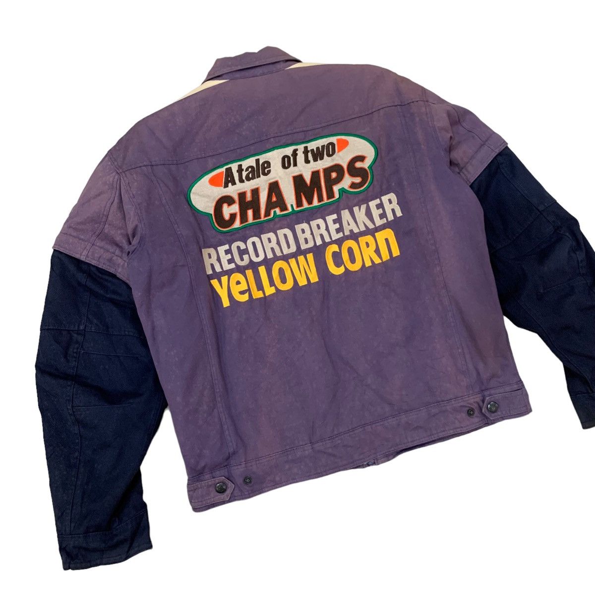 YELLOW CORN 🔥Vintage Yellow Corn Sledge Hammer Convertible Racing Jacket Size US M / EU 48-50 / 2 - 16 Thumbnail