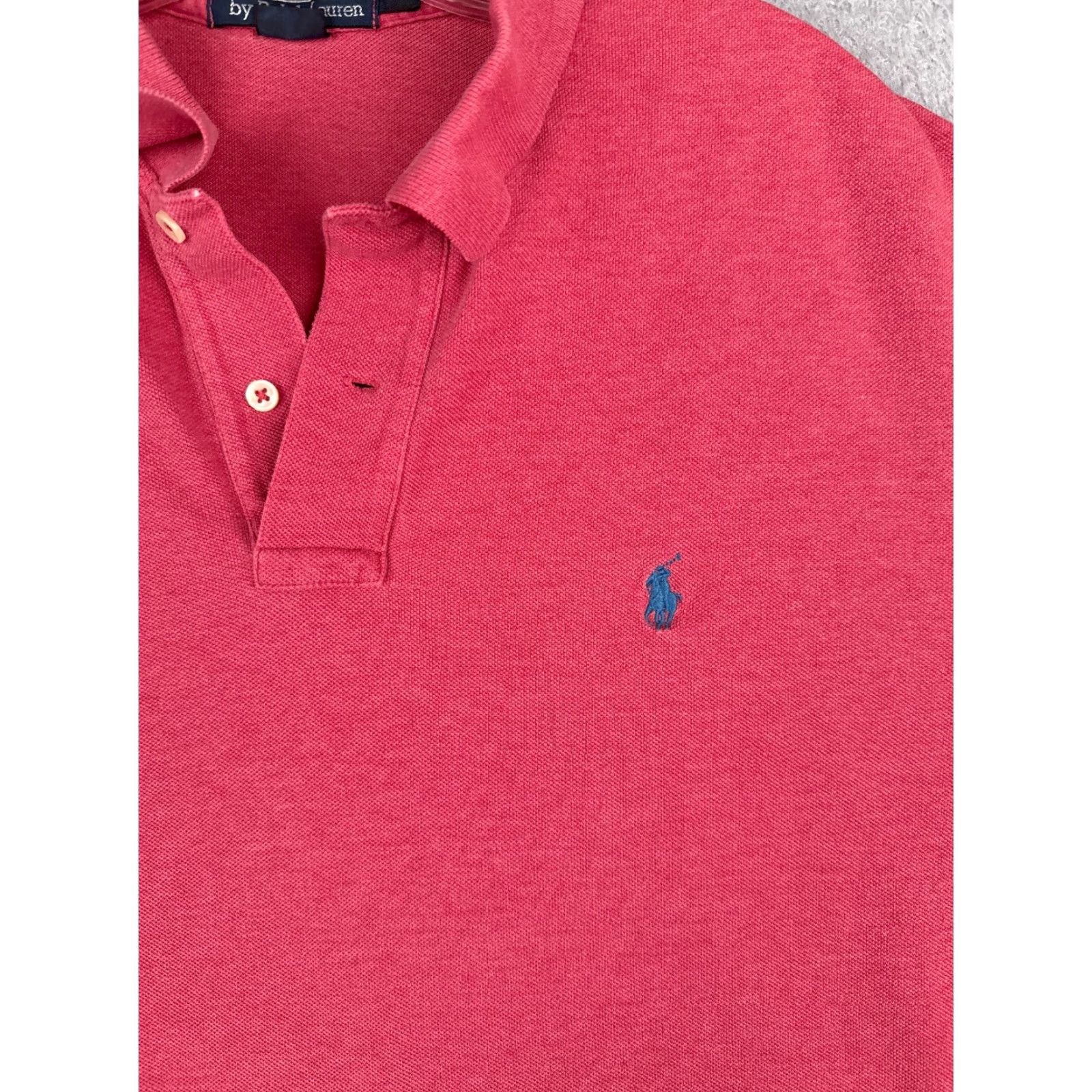 Ralph Lauren VINTAGE Ralph Lauren Polo Shirt Adult XL Red Short Sleeve Cotton Casual Activewear Mens Size US XL / EU 56 / 4 - 6 Thumbnail