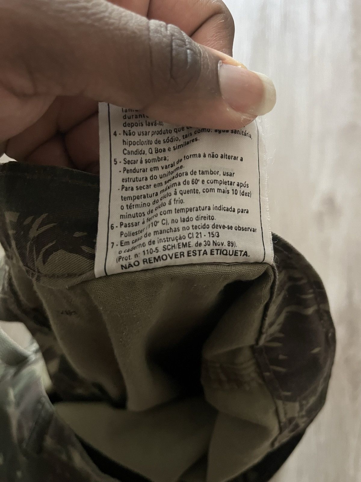 Vintage 1998 Original Brazil Army Issue Lizard Camo Trousers Size US 32 / EU 48 - 5 Thumbnail