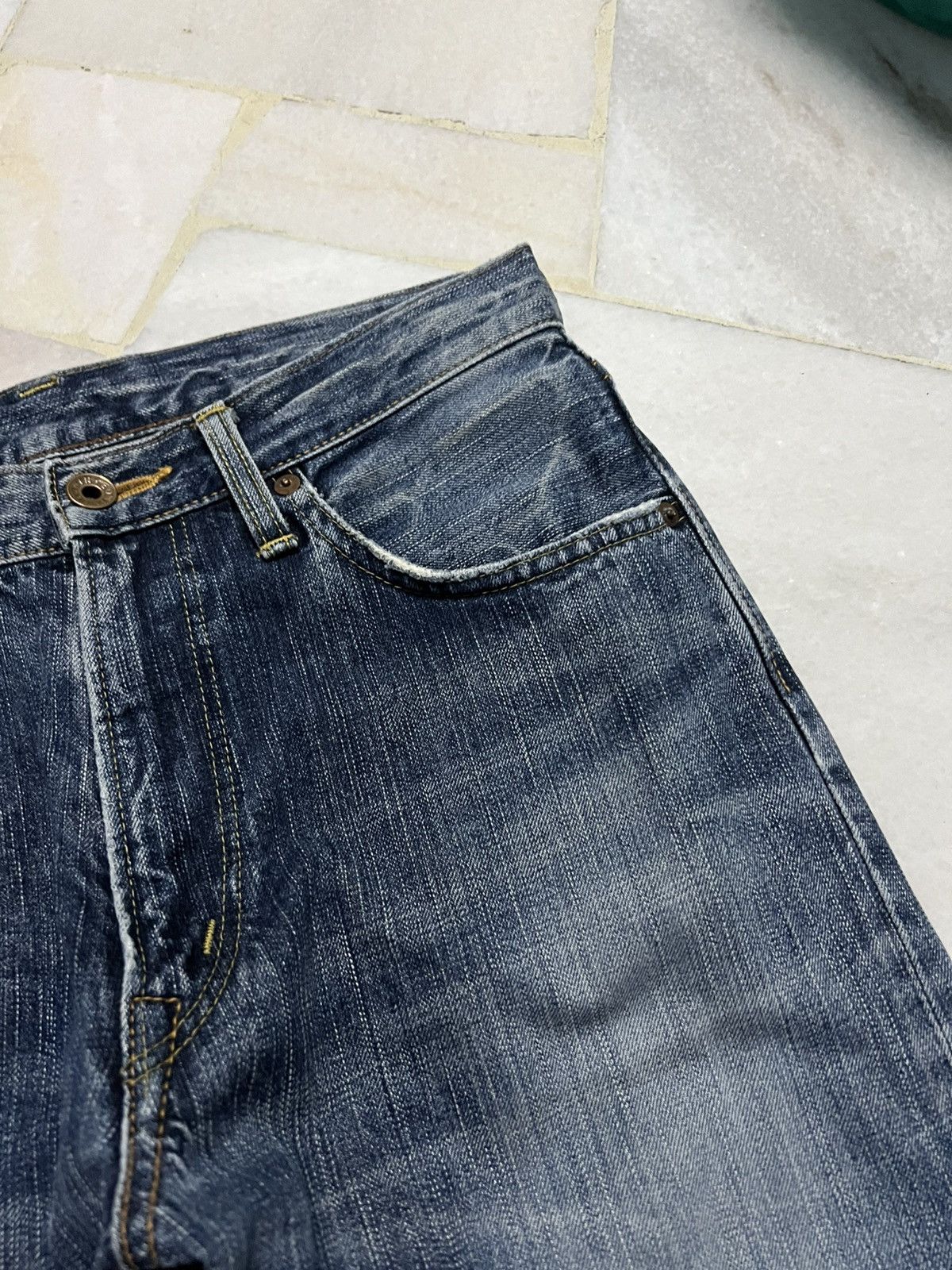 Edwin 💥Baggy💥Edwin 505ZX Selvedge Jean Very Rare Size US 30 / EU 46 - 8 Thumbnail