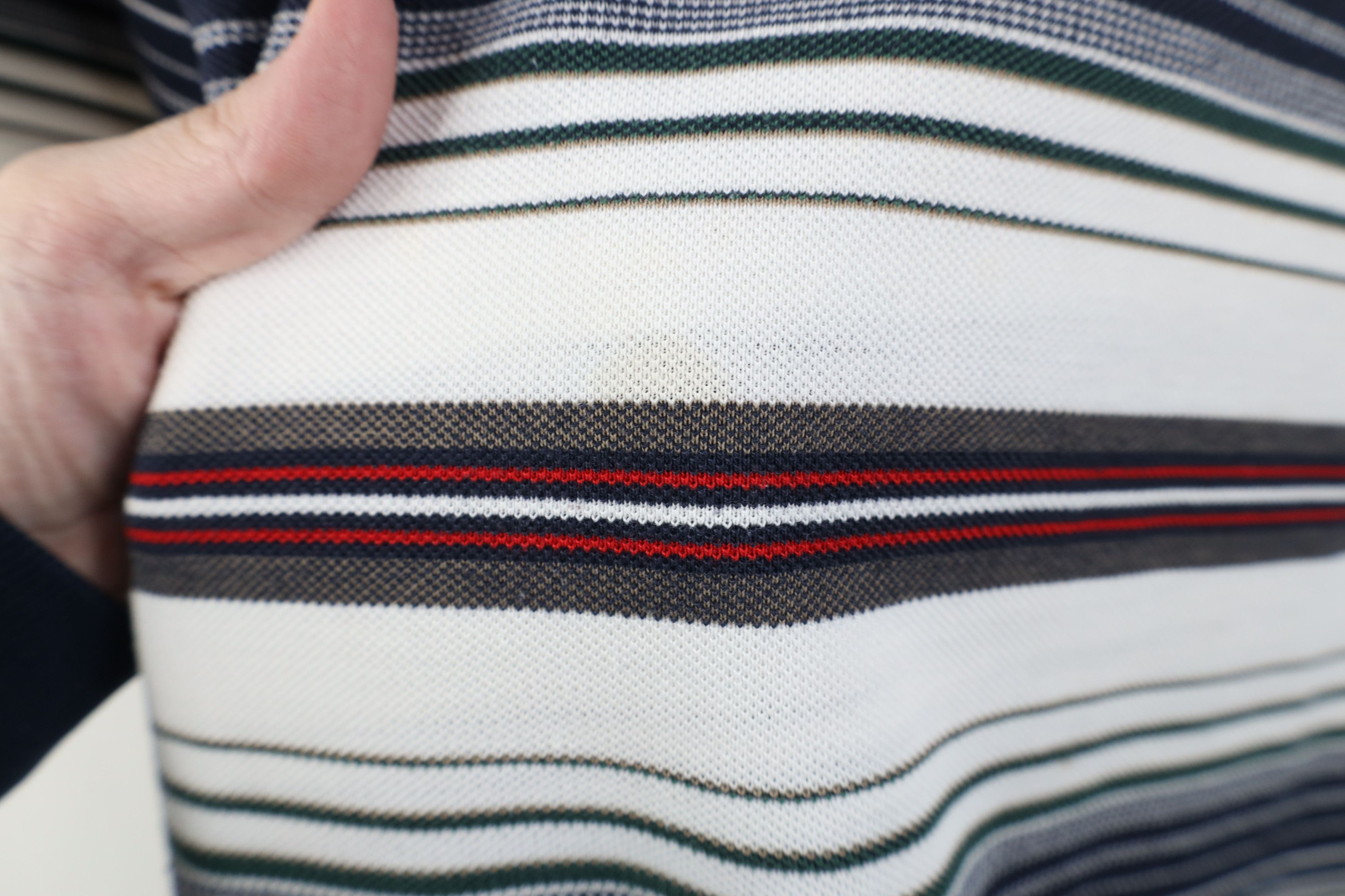 Vintage Vintage 90s Streetwear Striped Knit Collared Golf Polo Shirt Size US L / EU 52-54 / 3 - 4 Thumbnail