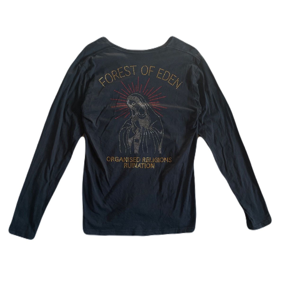 If Six Was Nine 2000s Japanese archive Vkei Rhinestone Maria Long Sleeve Tee Size US S / EU 44-46 / 1 - 2 Thumbnail