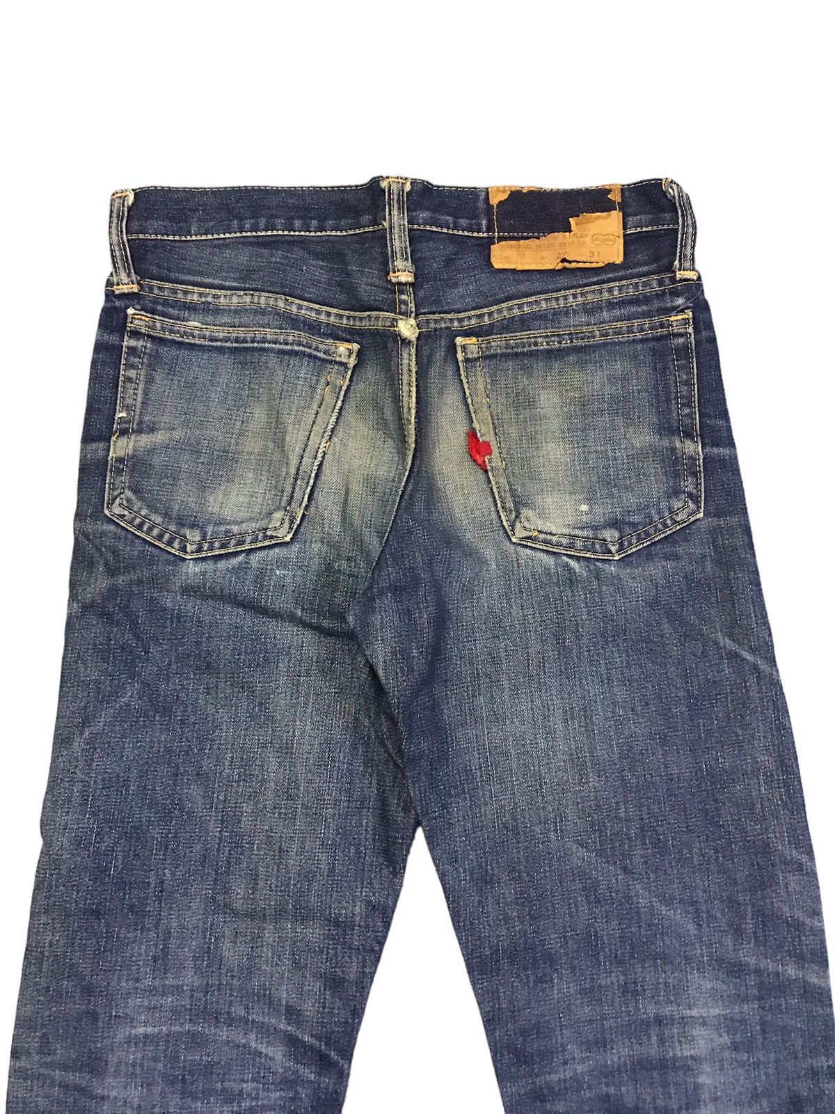 Vintage 🔥🔥Vtg 70s Big John Half Selvedge Rare Distressed Talon Jeans Size US 29 - 10 Thumbnail