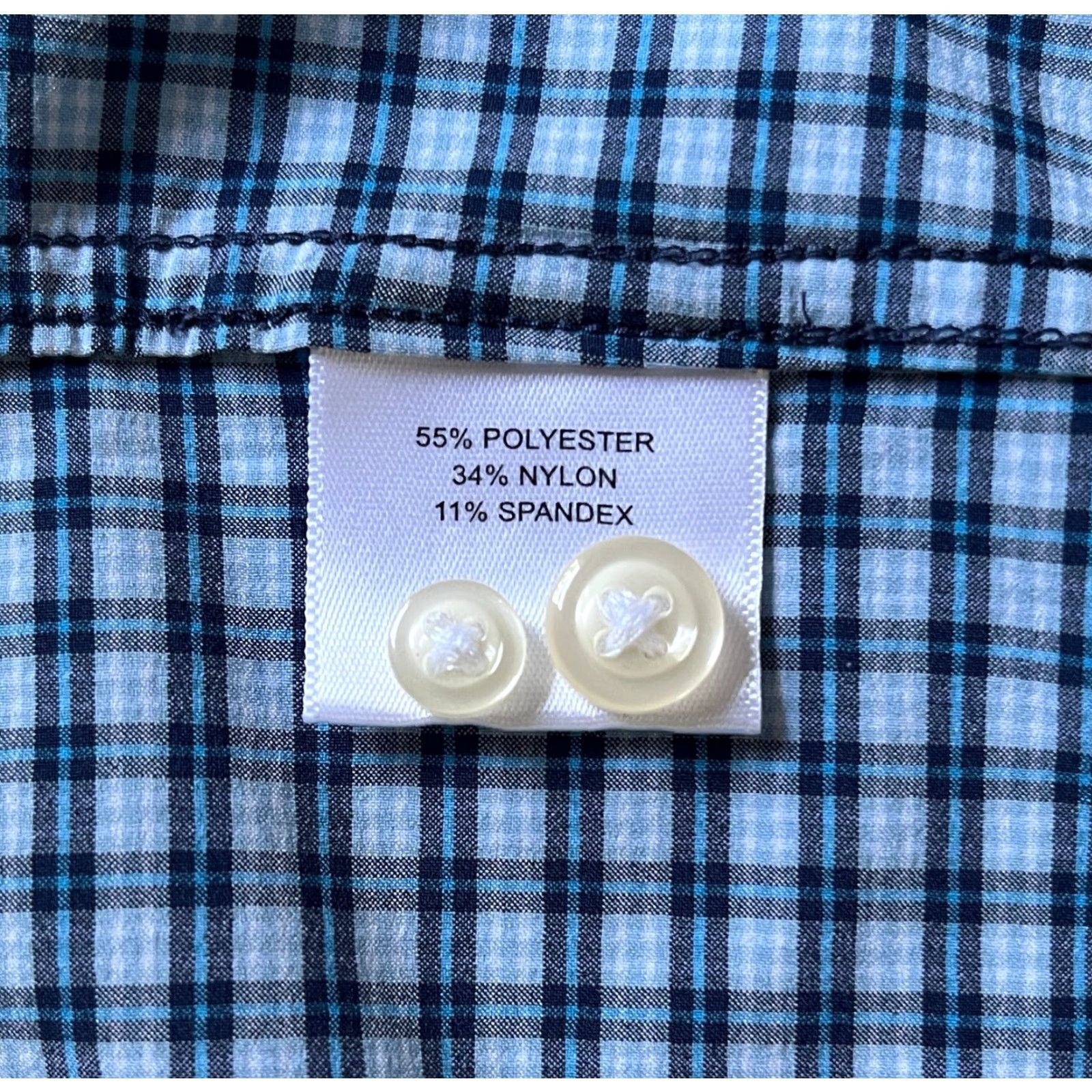 Peter Millar VINTAGE Peter Millar Summer Comfort Men’s Short Sleeve Button-Up Shirt Check Sz L Blue Shirt Regular Mens Size US L / EU 52-54 / 3 - 6 Thumbnail