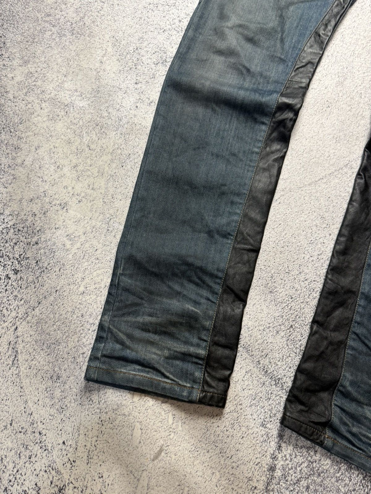 Les Hommes Les Hommes Avant Garde Jeans Y2K leather Size US 36 / EU 52 - 8 Thumbnail
