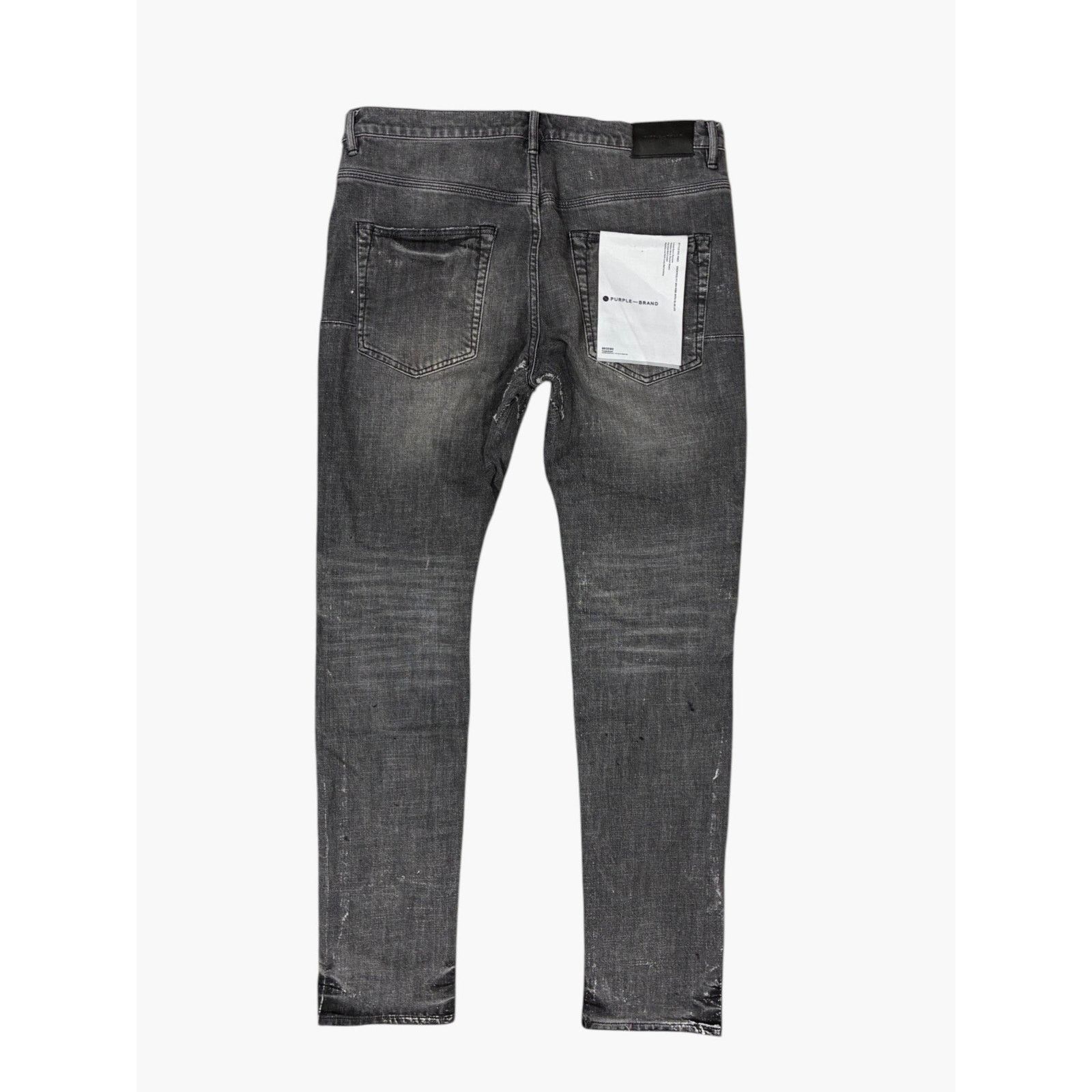 Purple Purple 'Wax Glitter' Grey Jeans Size US 34 / EU 50 - 2 Thumbnail