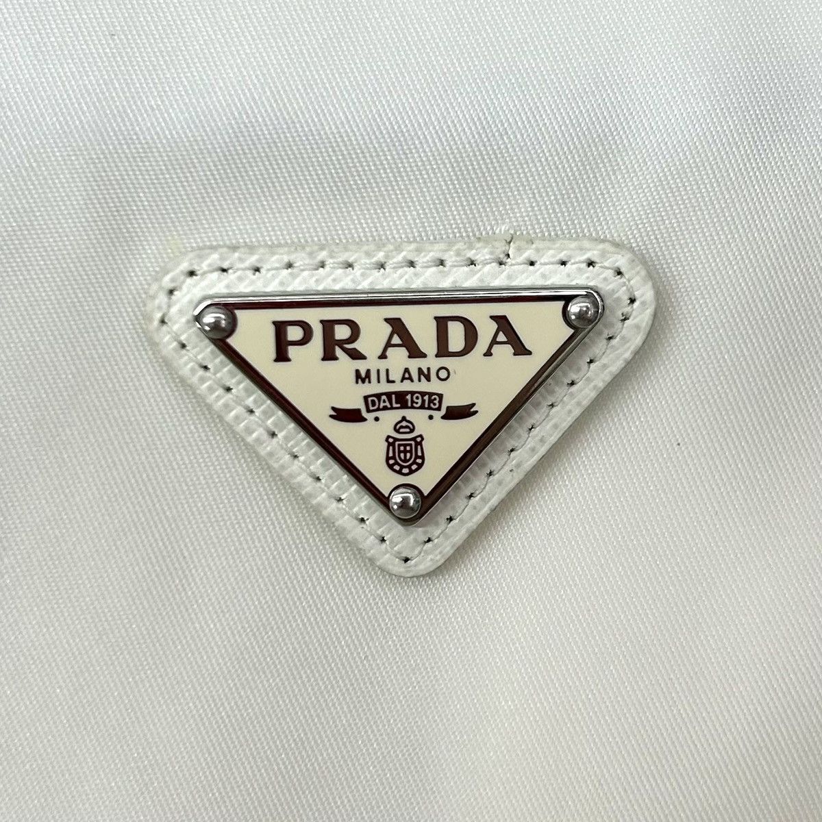 Prada Prada White Triangle Logo Waist Bag Sleeveless Dress K26WX Size XS / US 0-2 / IT 36-38 - 3 Thumbnail