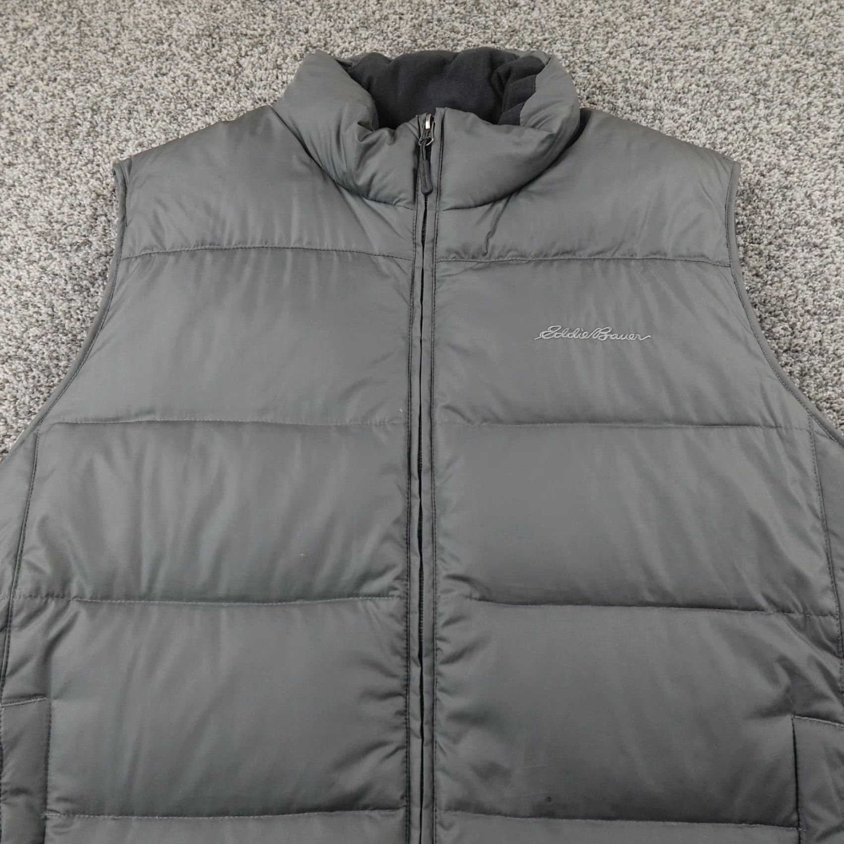 Eddie Bauer VINTAGE Eddie Bauer Vest Mens L Gray EB650 Down Puffer Quilted Insulated Full Zip Hiking Size US L / EU 52-54 / 3 - 3 Thumbnail