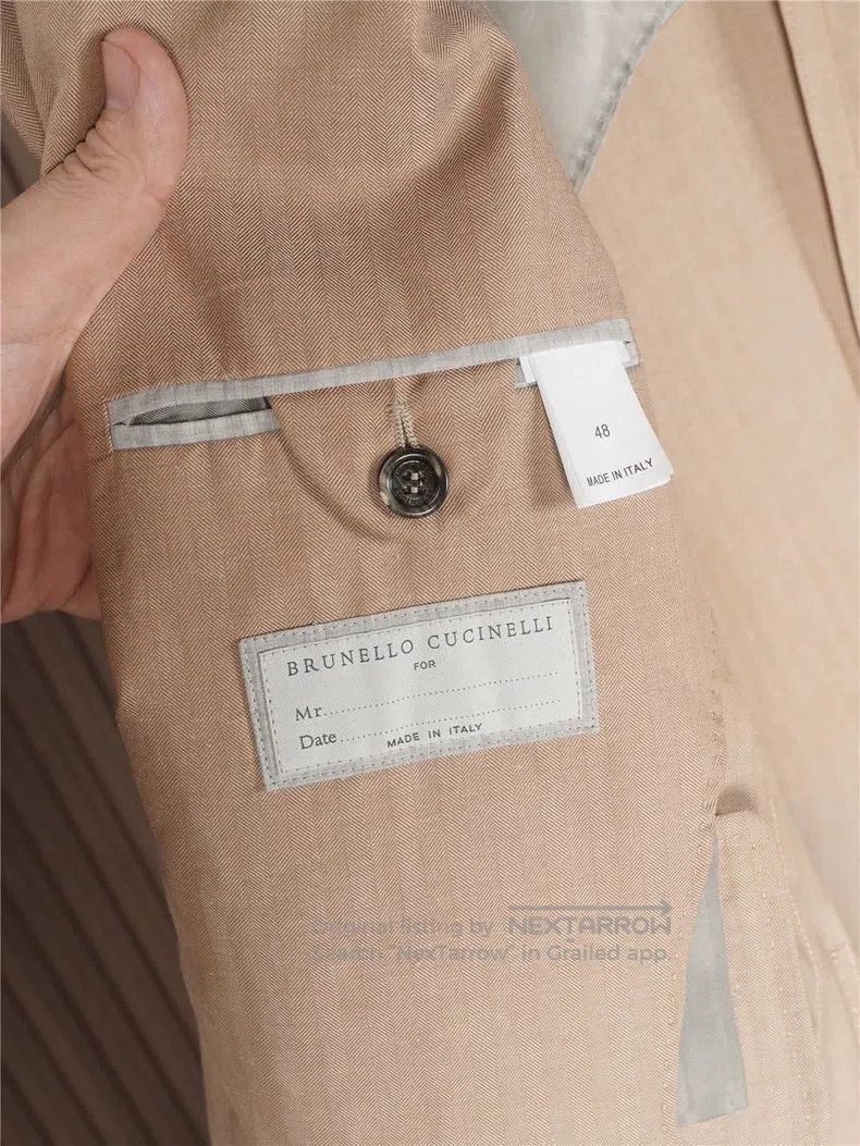 Brunello Cucinelli Brunello Cucinelli Silk island cotton coat Size 48L - 4 Thumbnail
