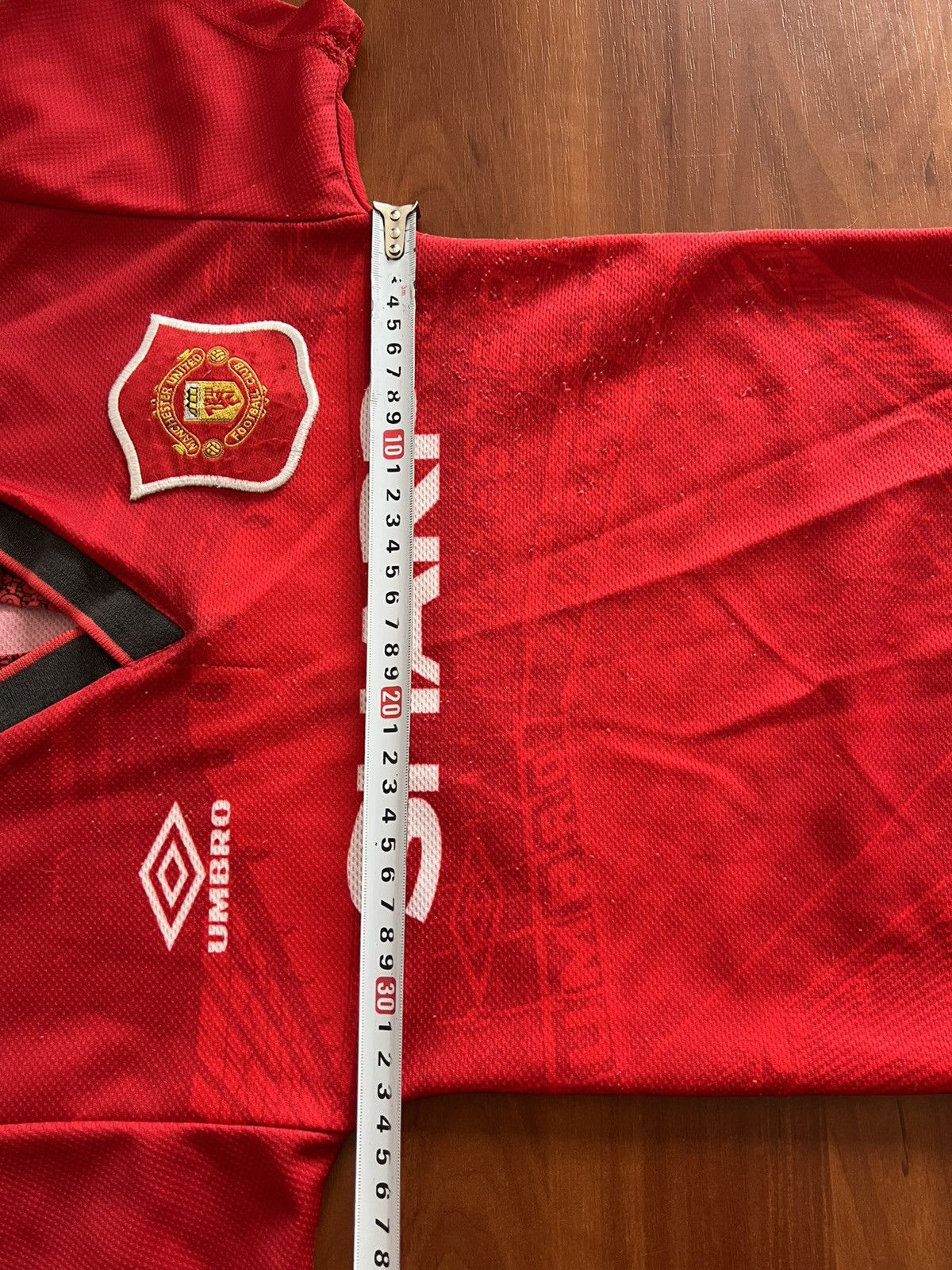 Umbro 1996/98 MANCHESTER UNITED HOME SOCCER JERSEY SHIRT BOYS Size US XXS / EU 40 - 19 Thumbnail