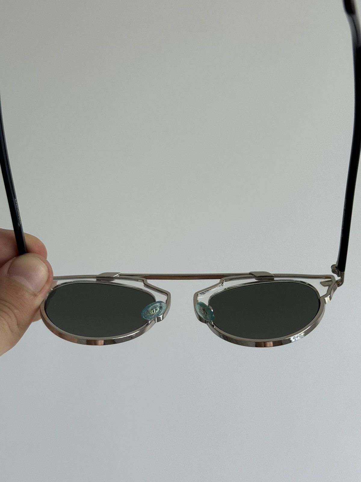 Dior Christian Dior Silver Studded SoRealS Mirrored Sunglasses Size ONE SIZE - 11 Thumbnail