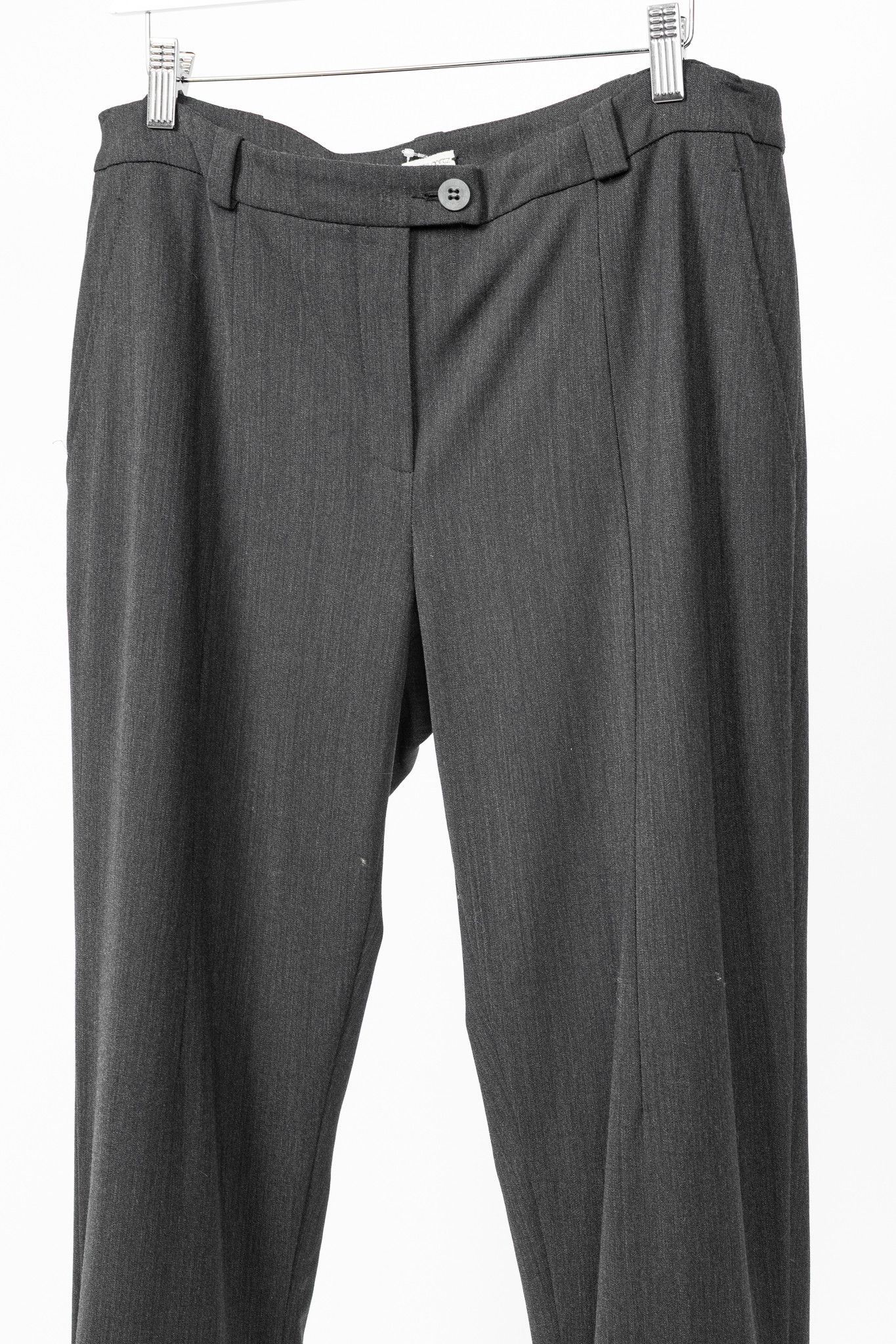Annette Gortz Annette Gortz AW13 "Only" Wool-Flannel Knit-Trim Trousers Size 34" / US 12 / IT 48 - 3 Thumbnail