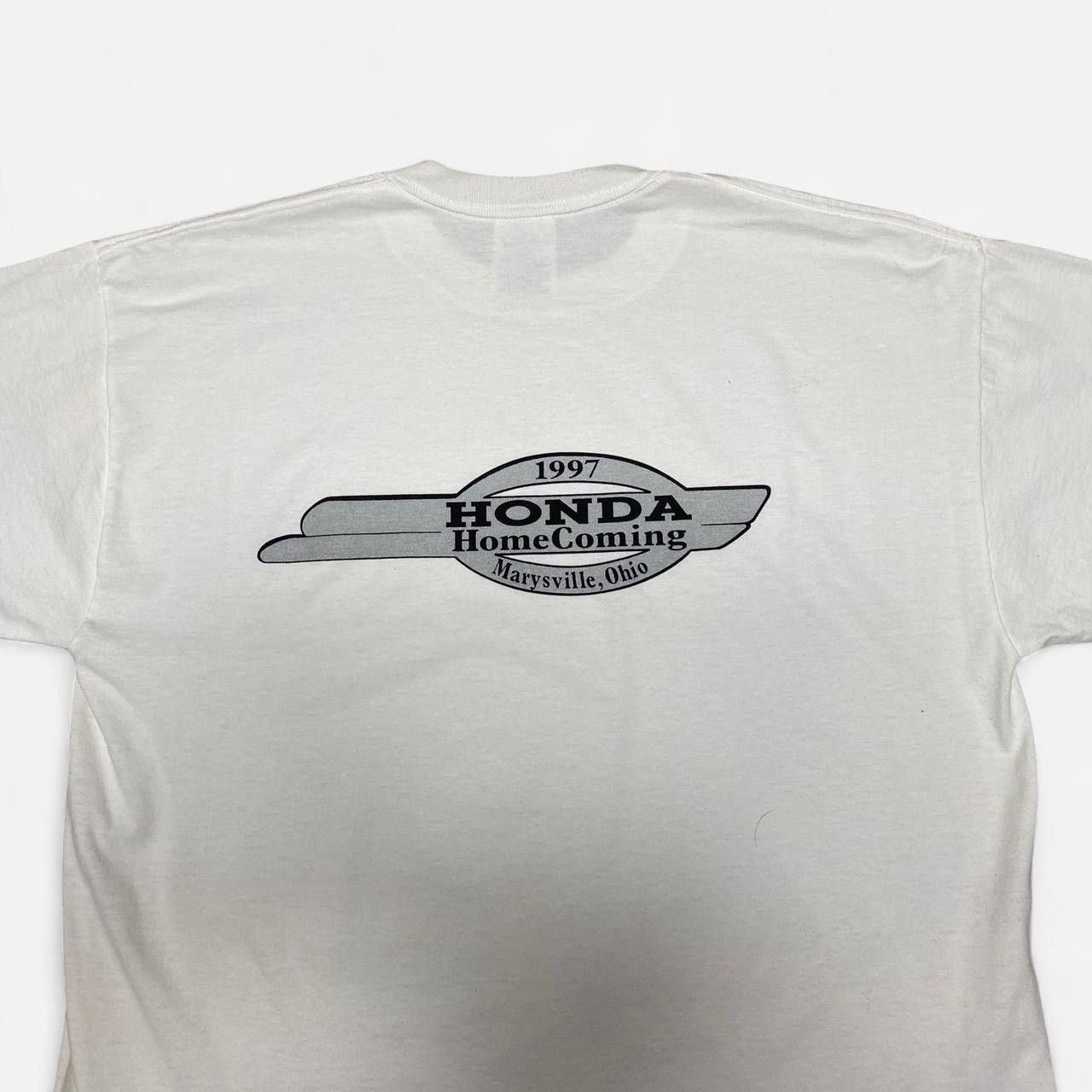 Jerzees 1997 Honda marysville , Ohio graphic white Tshirt Size US L / EU 52-54 / 3 - 1 Thumbnail