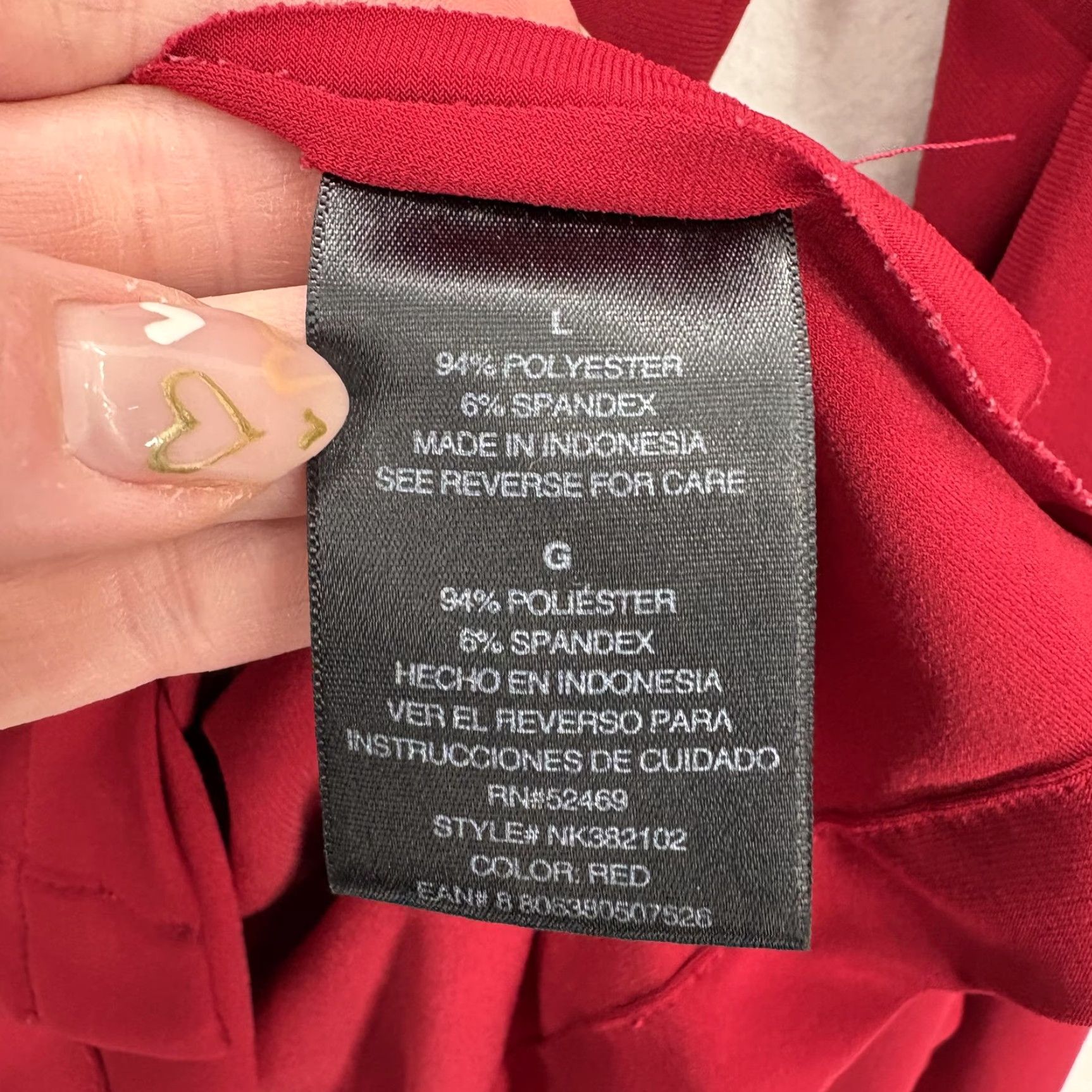 Norma Kamali Norma Kamali Button-Up Shirt Womens L Red Collared Long Sleeve Stretch Jersey Top Size L / US 10 / IT 46 - 5 Thumbnail
