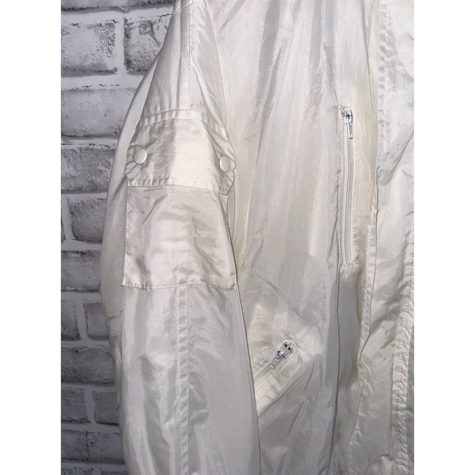 Vintage VINTAGE Legend Centex Jacket Windbreaker Mens XL White USA Bomber Style Windbreaker Jacket Size US XL / EU 56 / 4 - 5 Thumbnail