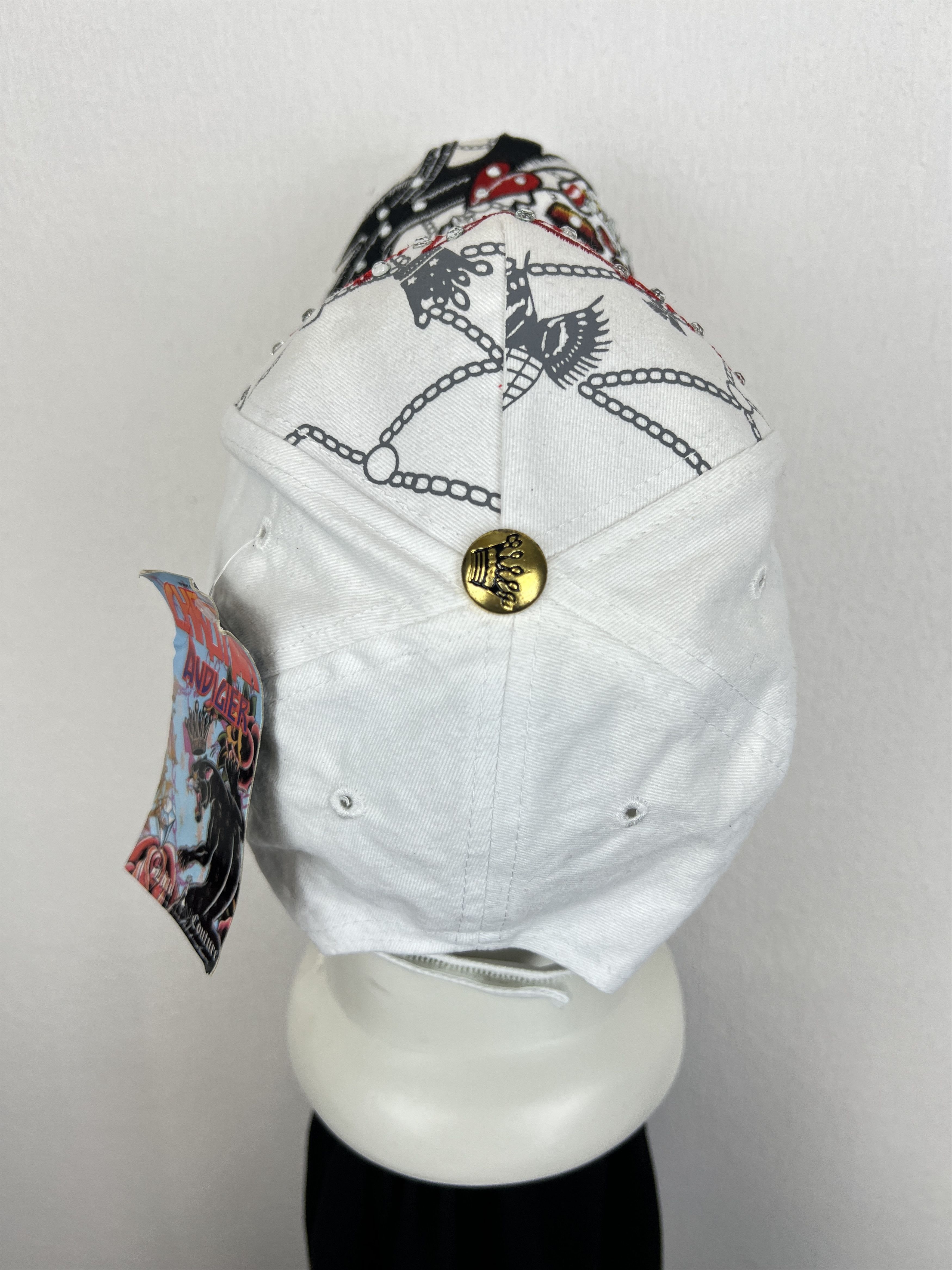 Ed Hardy Ed Hardy Christian Audigier Skull Tiger Cap Hat Love Kills Size ONE SIZE - 6 Thumbnail