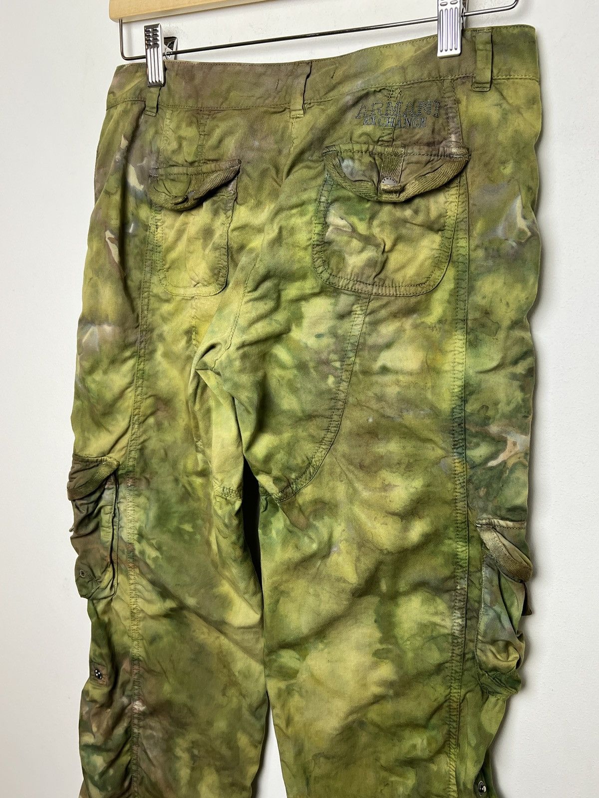 Giorgio Armani armani tie dye cargo camo multipocket army pants Size US 28 / EU 44 - 10 Thumbnail