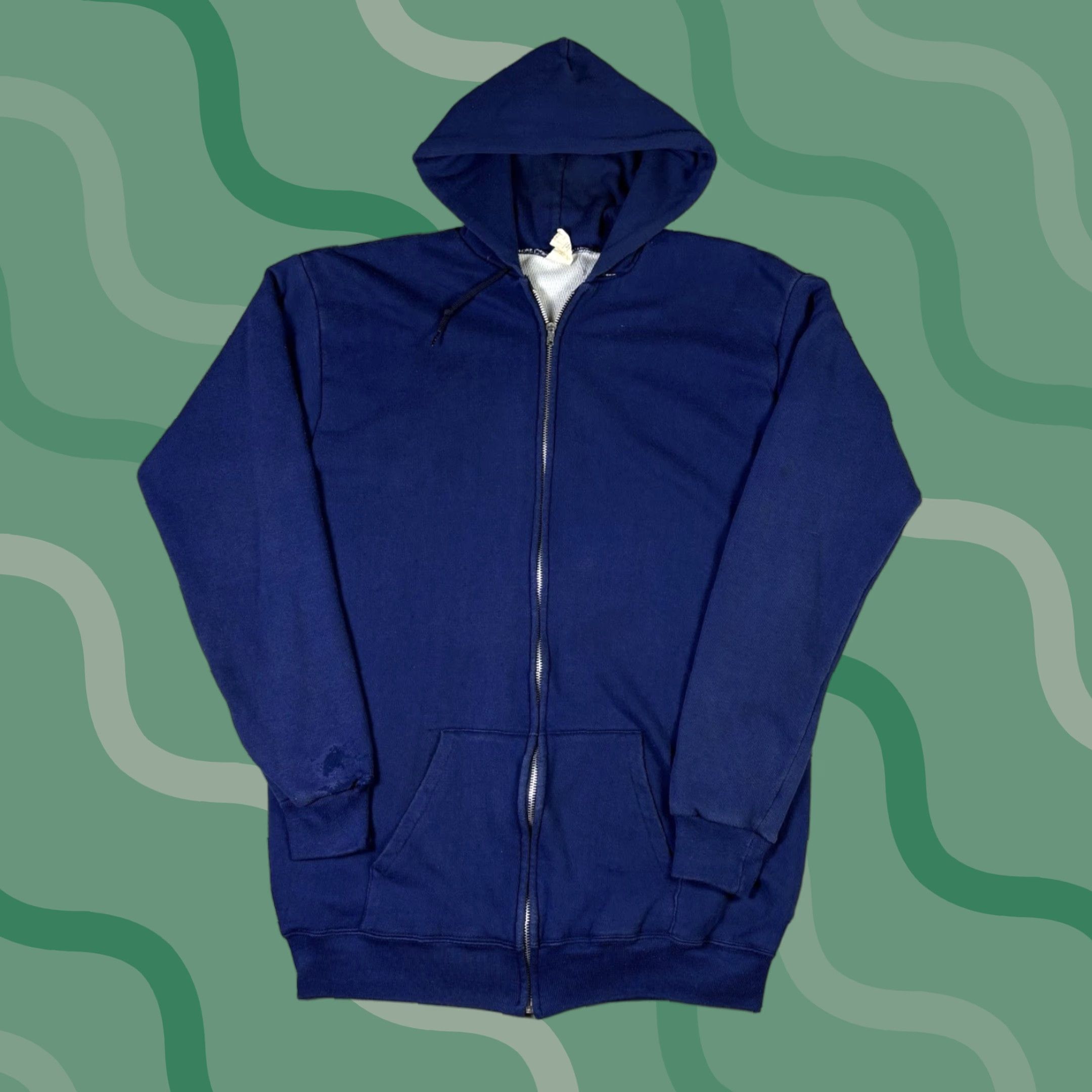 Vintage VINTAGE Thermal Hoodie Full Zip Insulated Workwear Mens XL Tall 90s Blue Polyester Fleece Logo Zip Astro Boy 90s Mens XL Size US XL / EU 56 / 4 - 1 Thumbnail