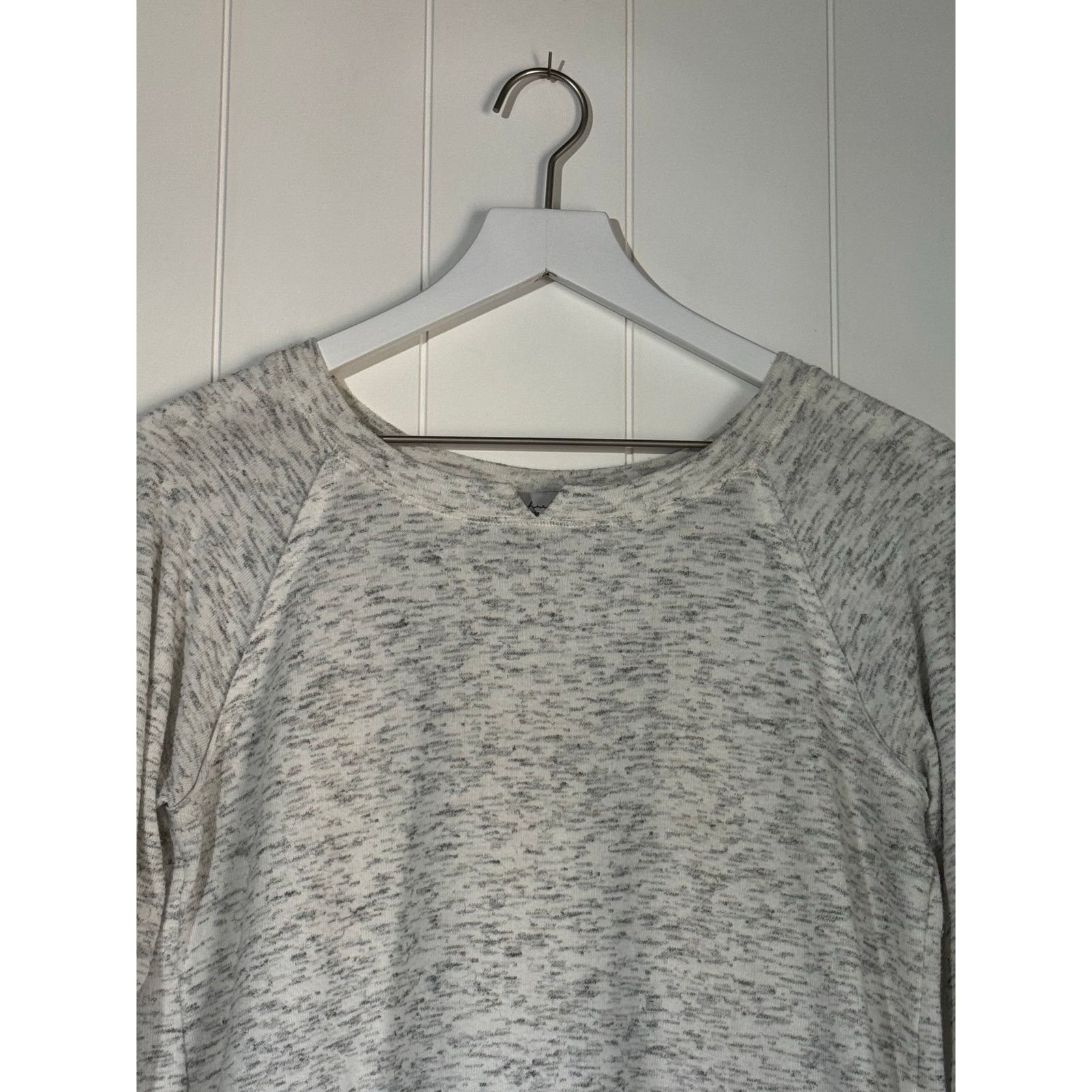 Michael Stars Michael Stars Shirt Womens Small Lexy Crewneck White Ribbed Size M / US 6-8 / IT 42-44 - 3 Thumbnail