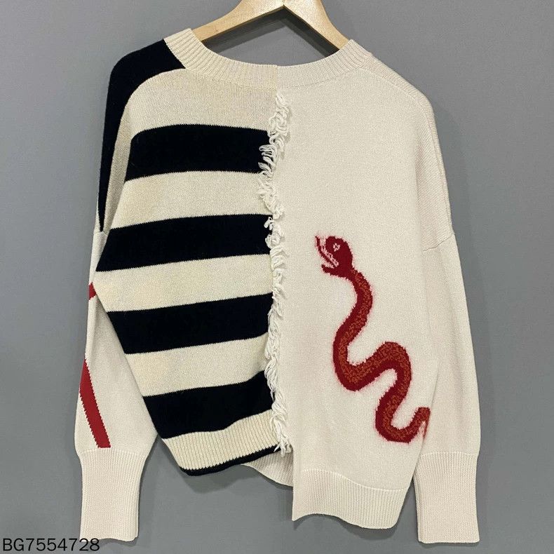 Loewe LOEWE Irregular knit tassel sweater Size S / US 4 / IT 40 - 2 Thumbnail