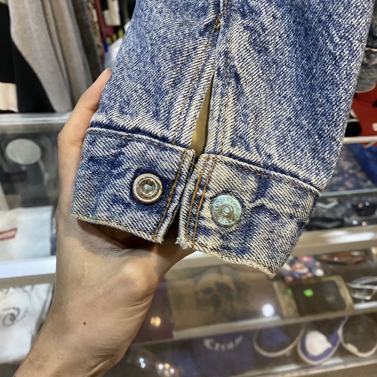 Levi's 90's Levi's Vintage blue denim sherpa jacket Made in USA Size US M / EU 48-50 / 2 - 9 Thumbnail