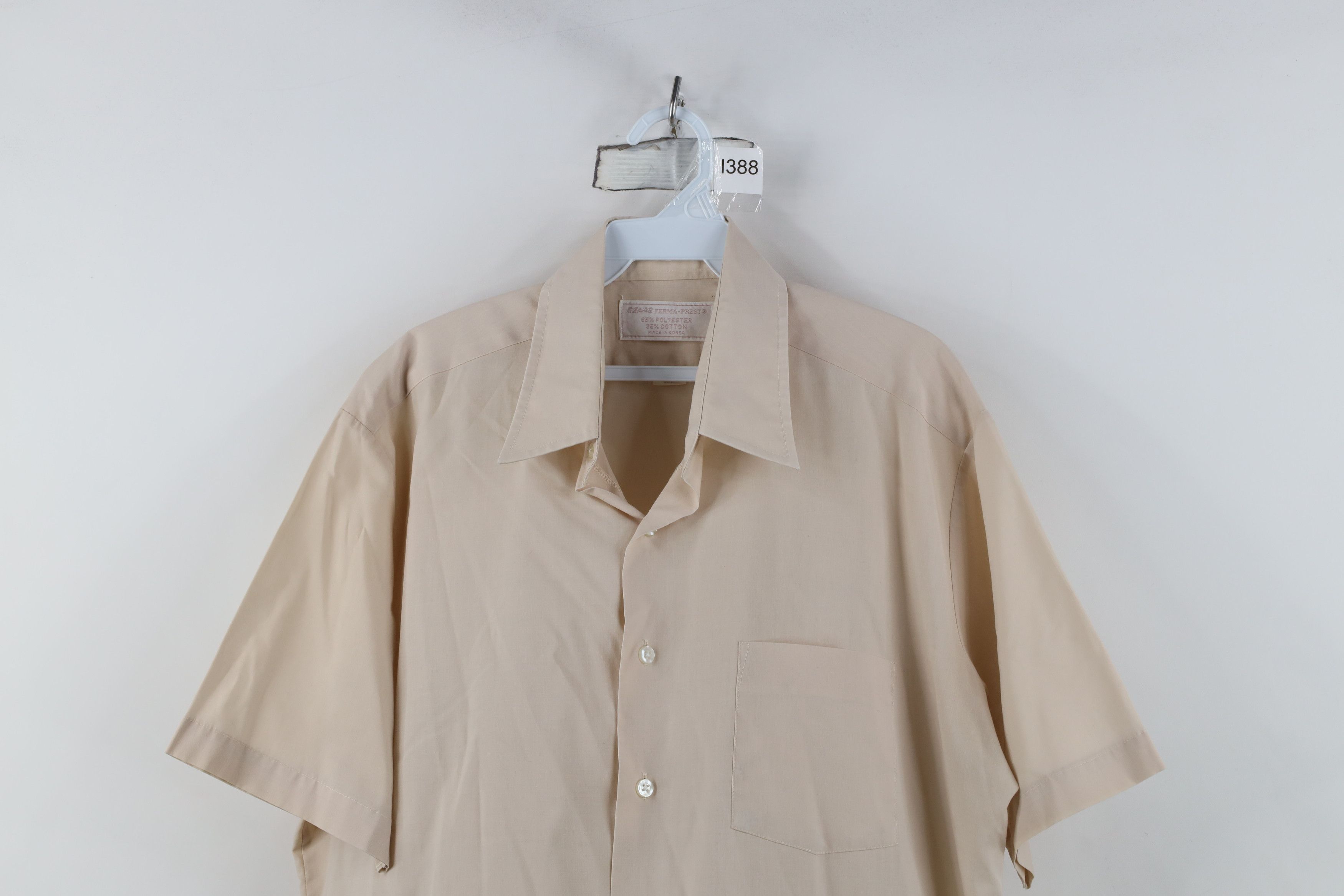 Vintage Vintage 70s Streetwear Short Sleeve Collared Button Shirt Size US M / EU 48-50 / 2 - 2 Thumbnail