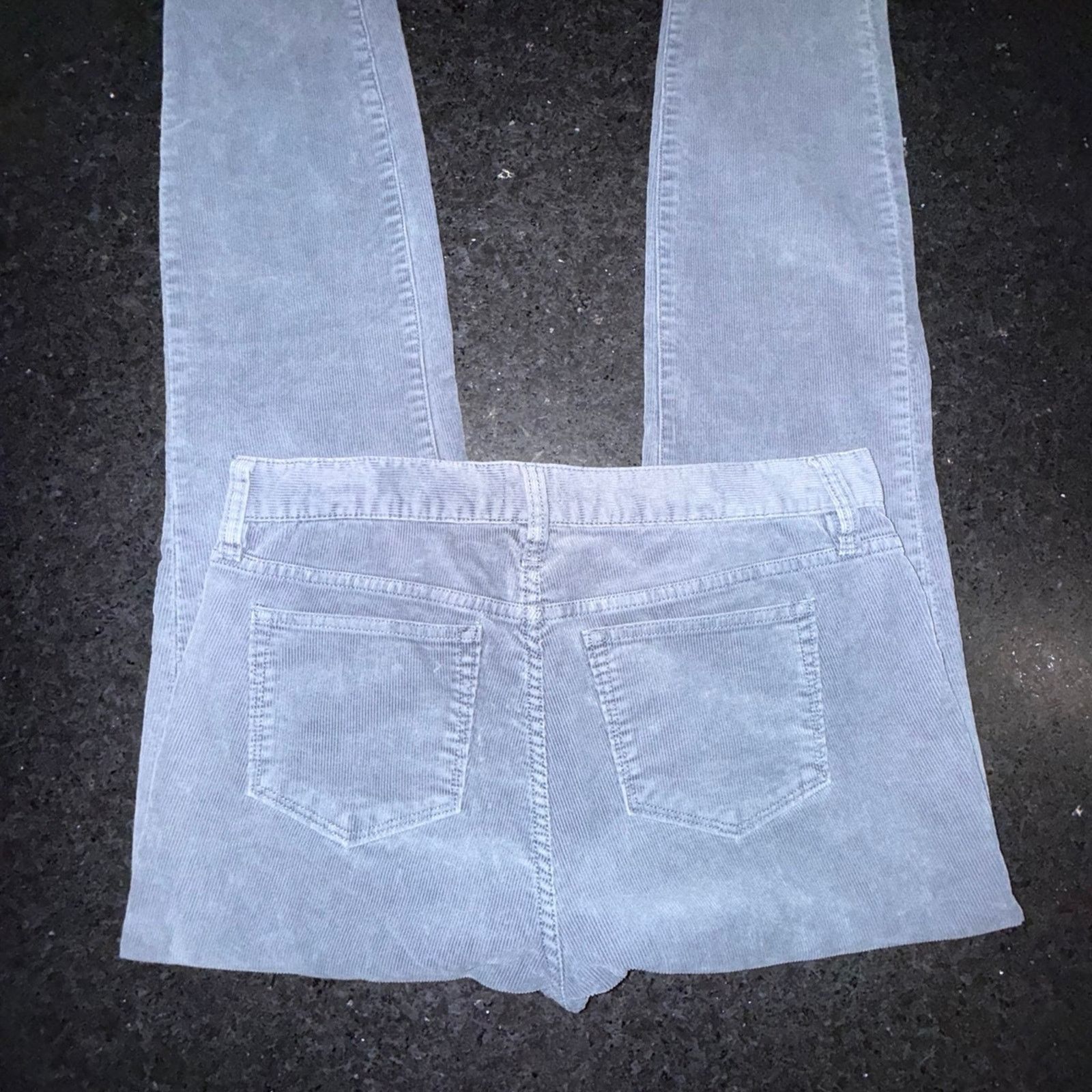 J.Crew J CREW GREY CORDUROY MID RISE STRAIGHT PANTS JEANS SZ 27 Size 27" / US 4 / IT 40 - 5 Thumbnail