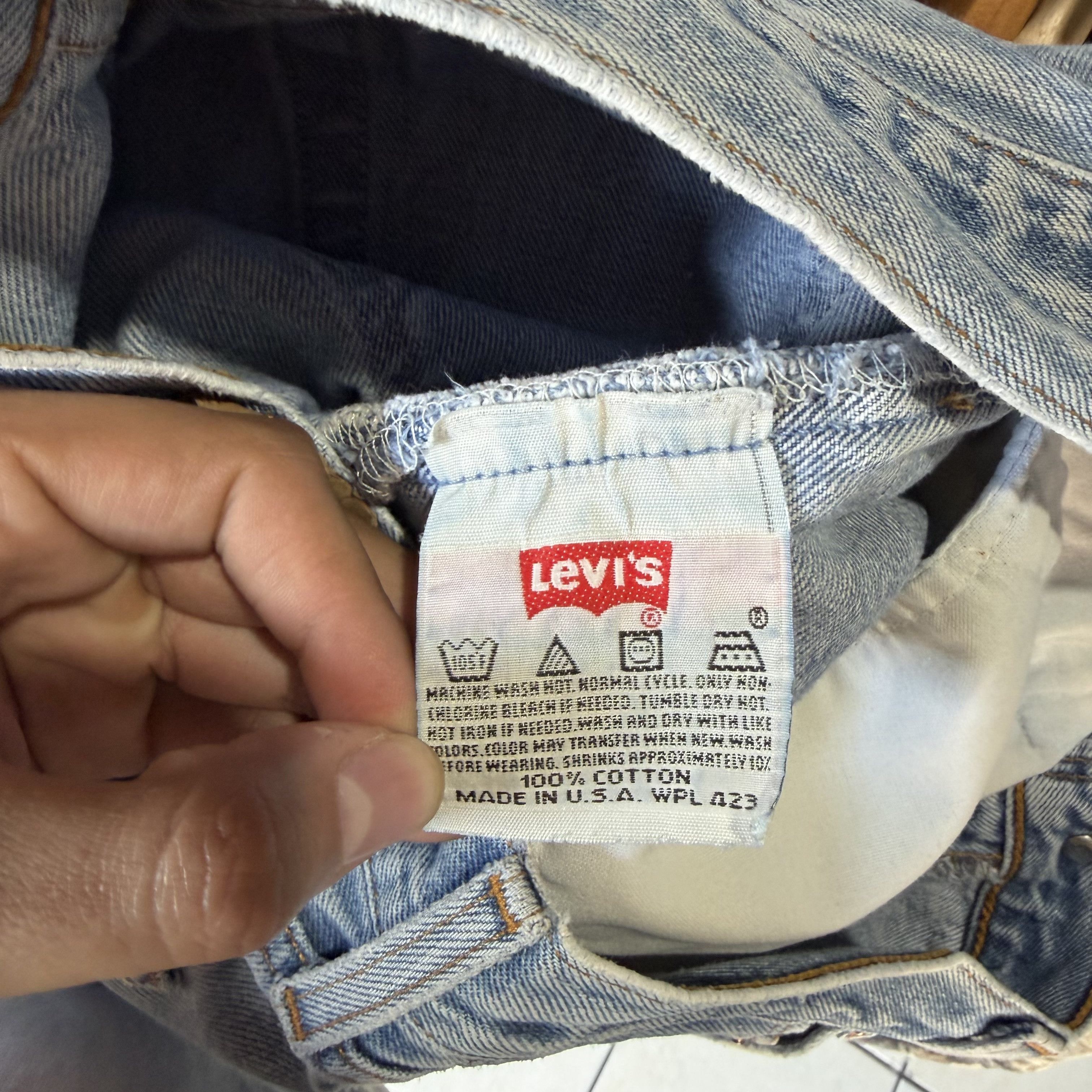 Levi's Vtg Levis 501xx Jeans Mens (31x30) Made in USA Button Fly 90 Size US 31 - 4 Thumbnail