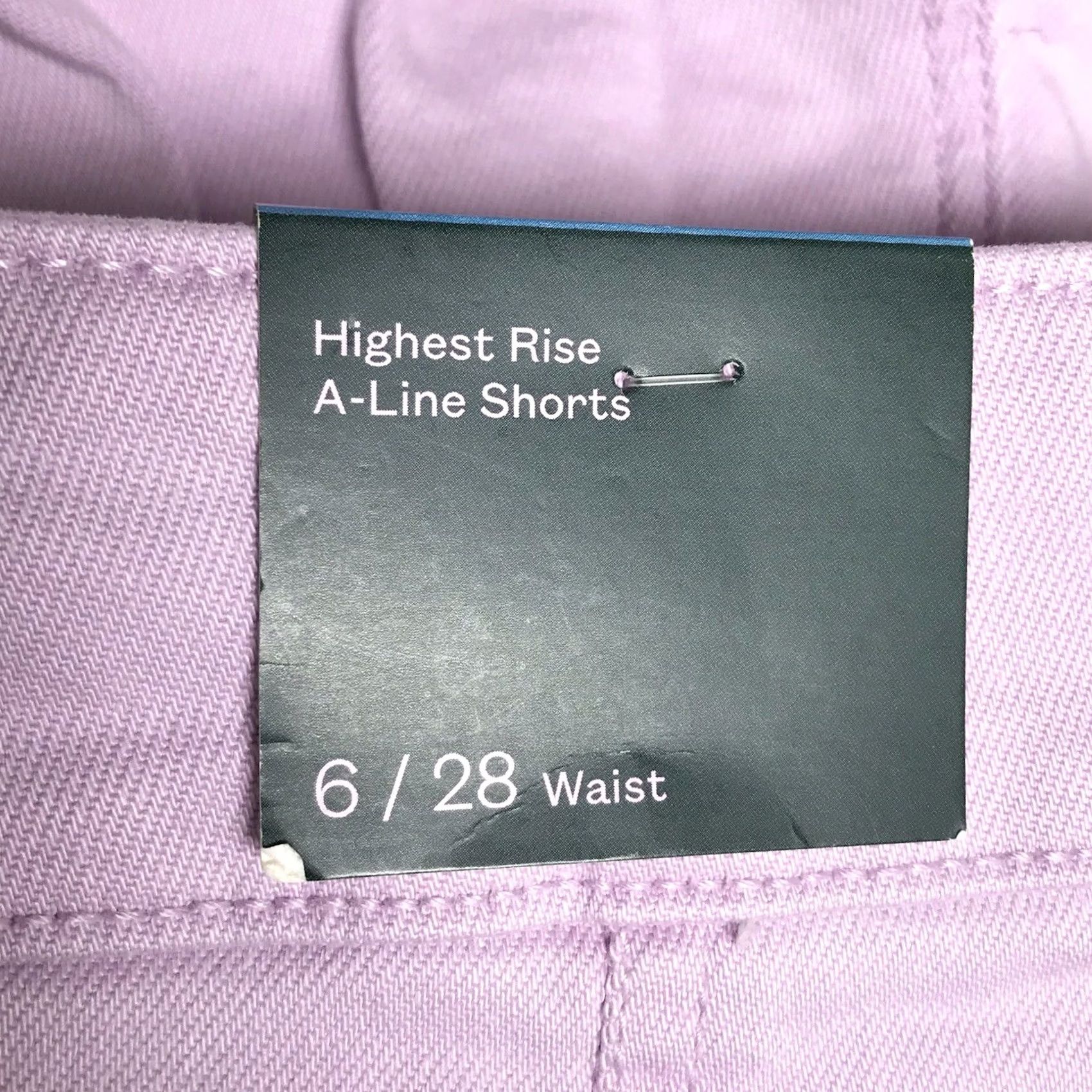 Vintage Wild Fable Women Purple Lavender Stretch Highest-Rise A-Line Bermuda Jean Denim Shorts 6 Mens? Womens? Size 28" / US 6 / IT 42 - 4 Thumbnail
