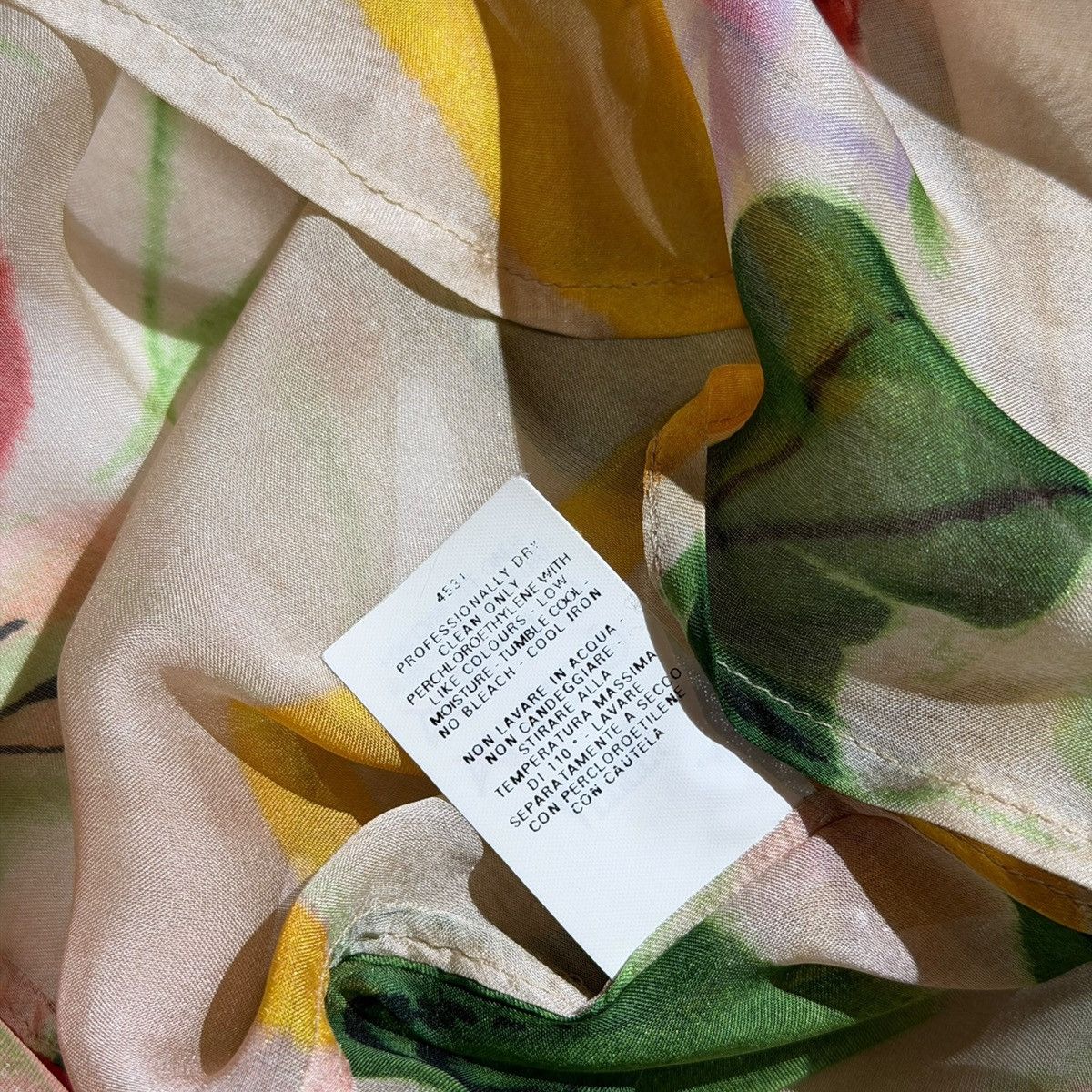 Jean Paul Gaultier Silk floral cinch button down Size L / US 10 / IT 46 - 6 Thumbnail