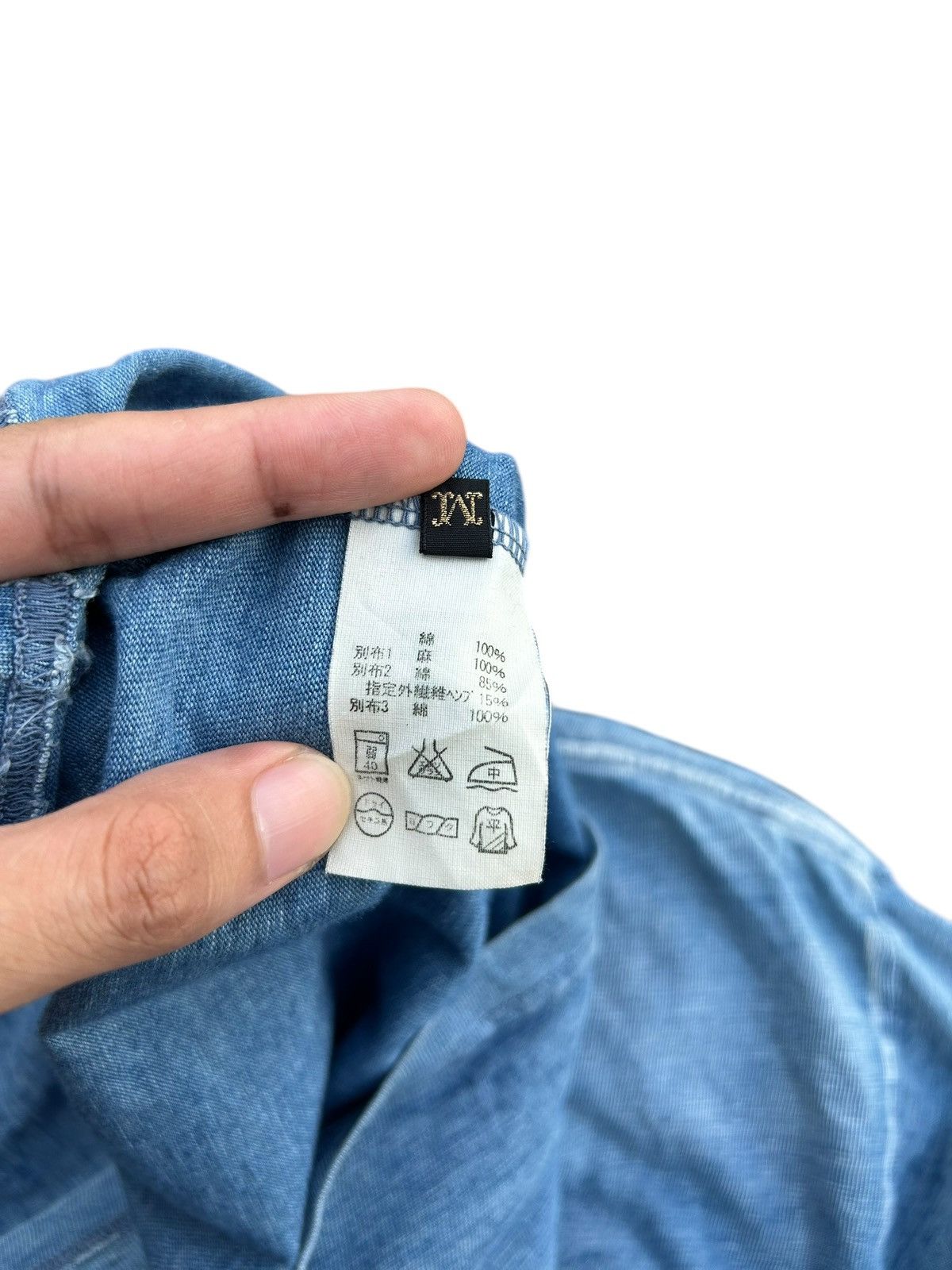 Kapital Kapital Hippies Boro Patchwork indigo Sunfaded tshirt Size US M / EU 48-50 / 2 - 14 Thumbnail