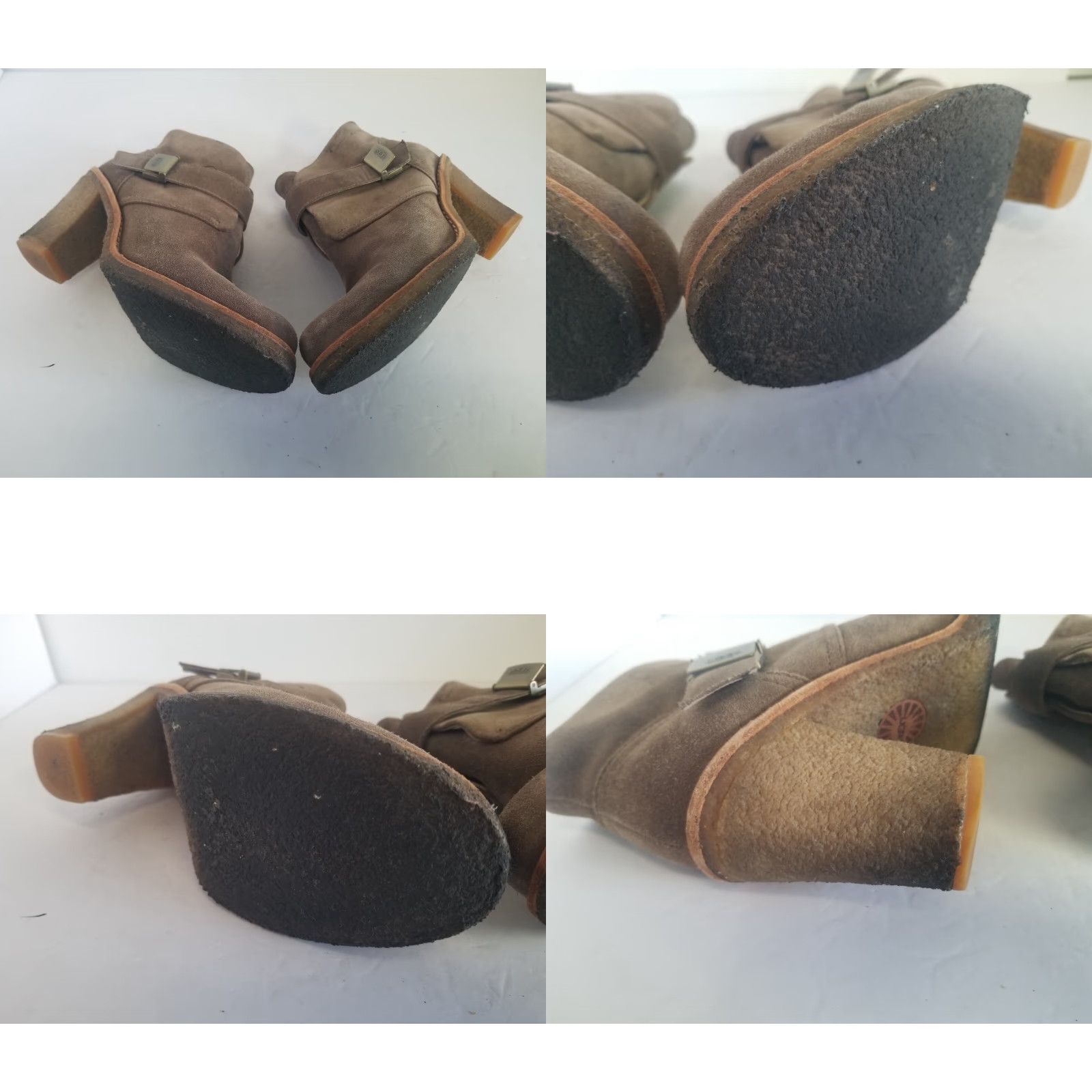 Ugg UGG Brienne Bootie Womens Suede Ankle High Heel Boots Crepe Sole Brown Size 7.5 Size US 8 / IT 38 - 8 Thumbnail