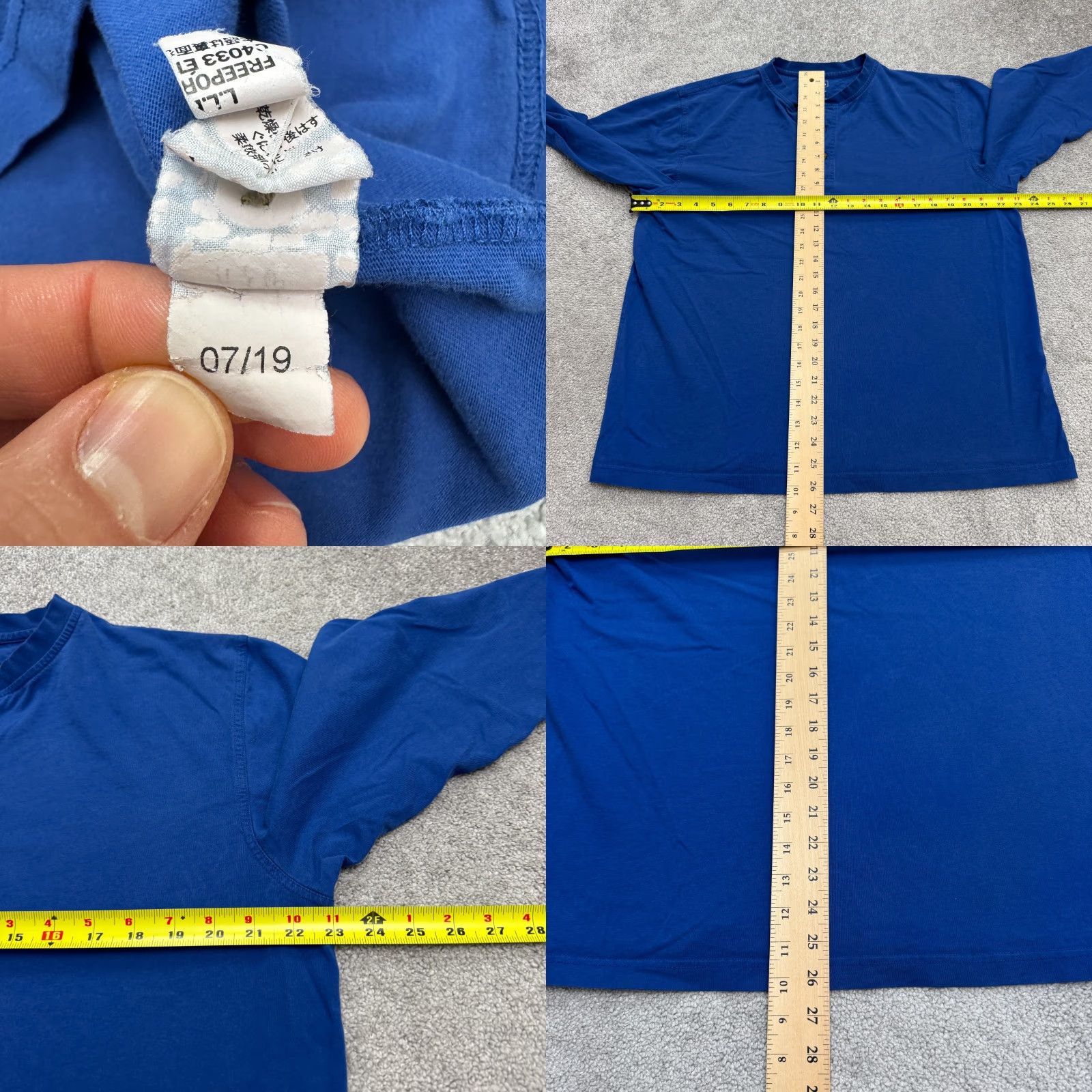 Vintage L.L. Bean Traditional Fit Henley Long Sleeve Shirt Mens Large Blue Cotton Casual Size US L / EU 52-54 / 3 - 8 Thumbnail