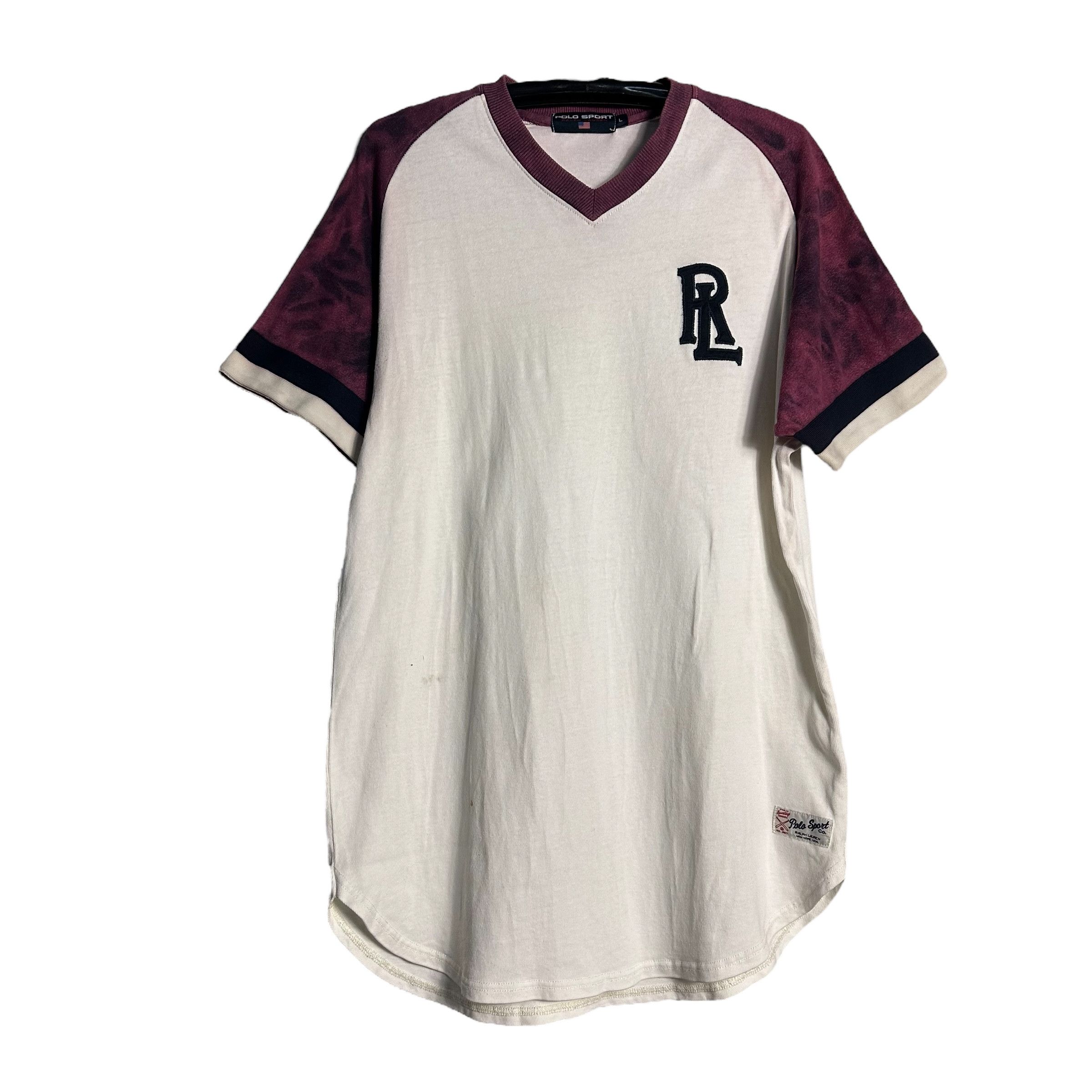 Polo Ralph Lauren 🔥RARE🔥Vintage Polo Sport Ralph Lauren Baseball Tee Size US L / EU 52-54 / 3 - 1 Thumbnail