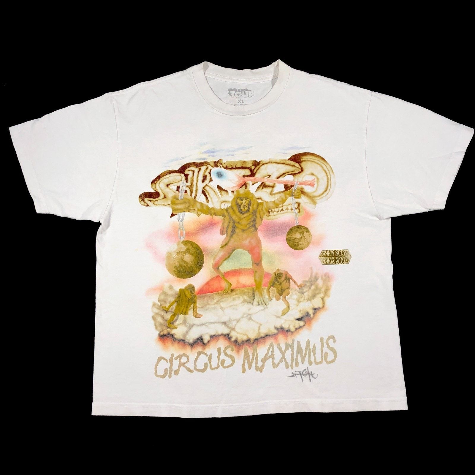 Travis Scott Utopia x St Michael★3A 半袖Tシャツ 送関込 Travis Scott Utopia x St Michael 3A Tee White Men's - SS23 - US