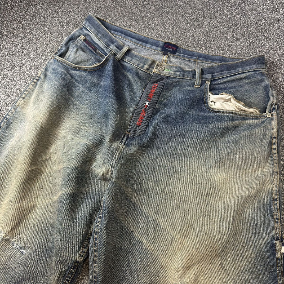 Hypebeast Distressed Baggy Tommy Jeans Vuja-De Balenciaga Style Size US 38 / EU 54 - 3 Thumbnail
