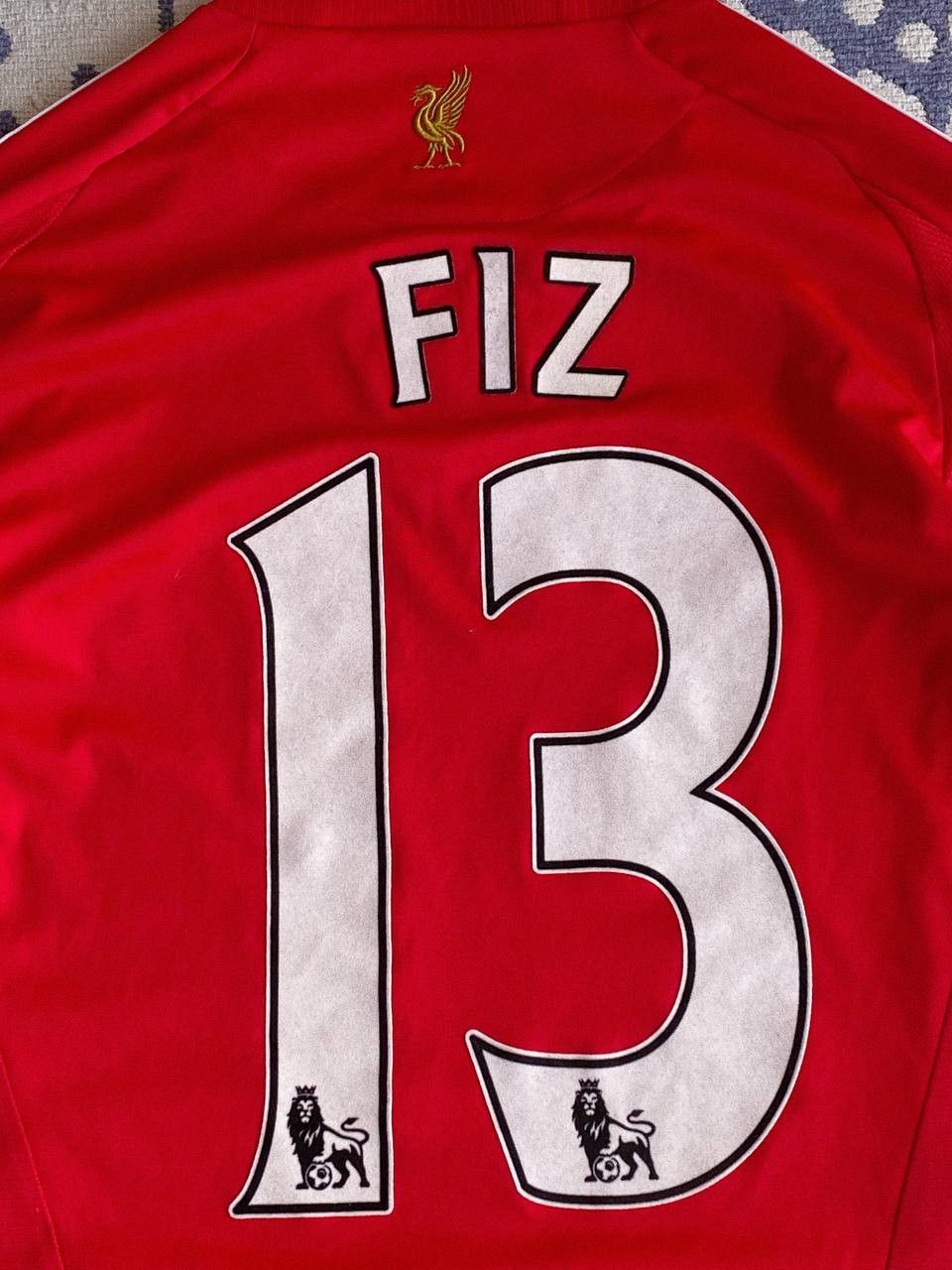 Adidas Liverpool FC Home Jersey 2008 Adidas Carlsberg Fiz #13 Size US S / EU 44-46 / 1 - 4 Thumbnail