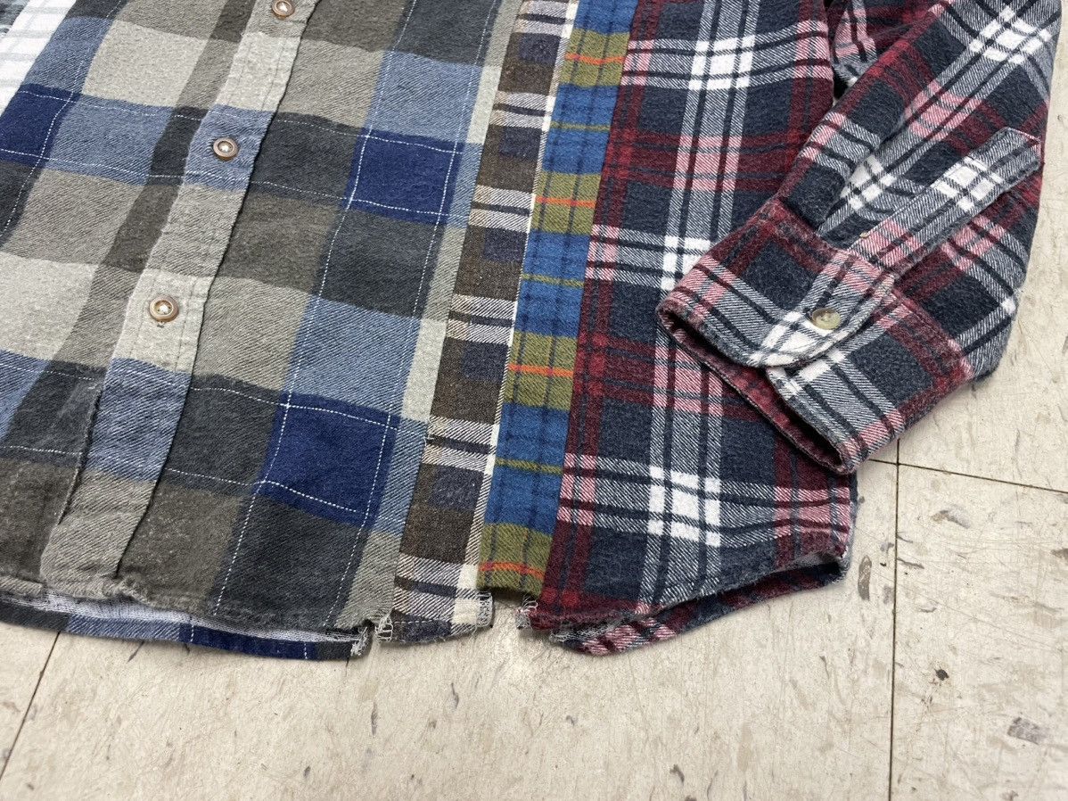 Needles Rebuild 7 Cuts Flannel Shirt Button Up Plaid Cotton Japan Size US M / EU 48-50 / 2 - 6 Thumbnail