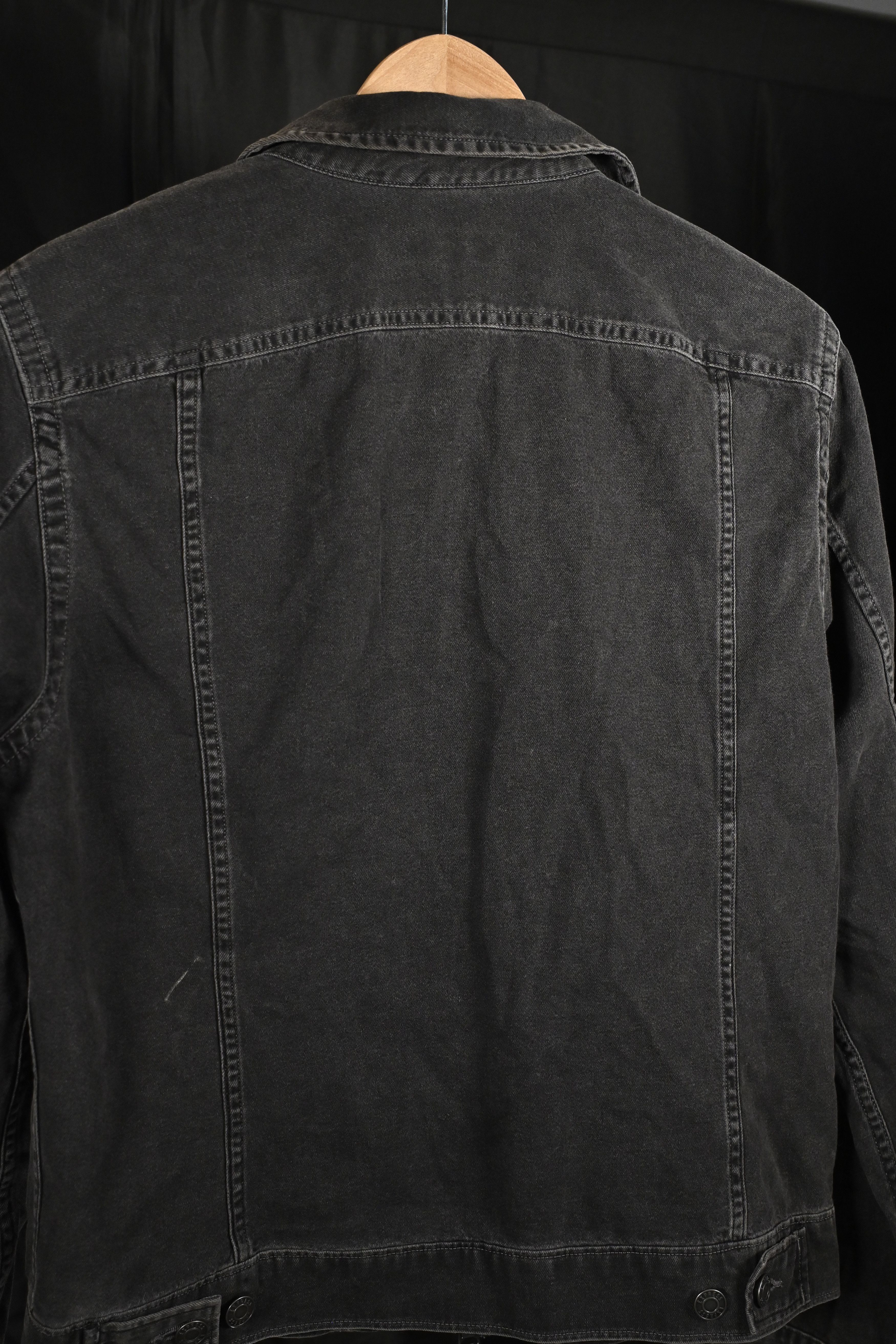 Express Express Black Zip Denim Jacket – Small Size US S / EU 44-46 / 1 - 7 Thumbnail